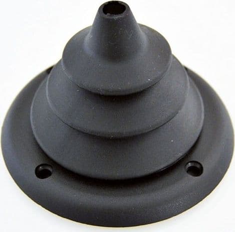 SOFFIETTO NERO CON FLANGIA - FORO Ø 12 X 105
