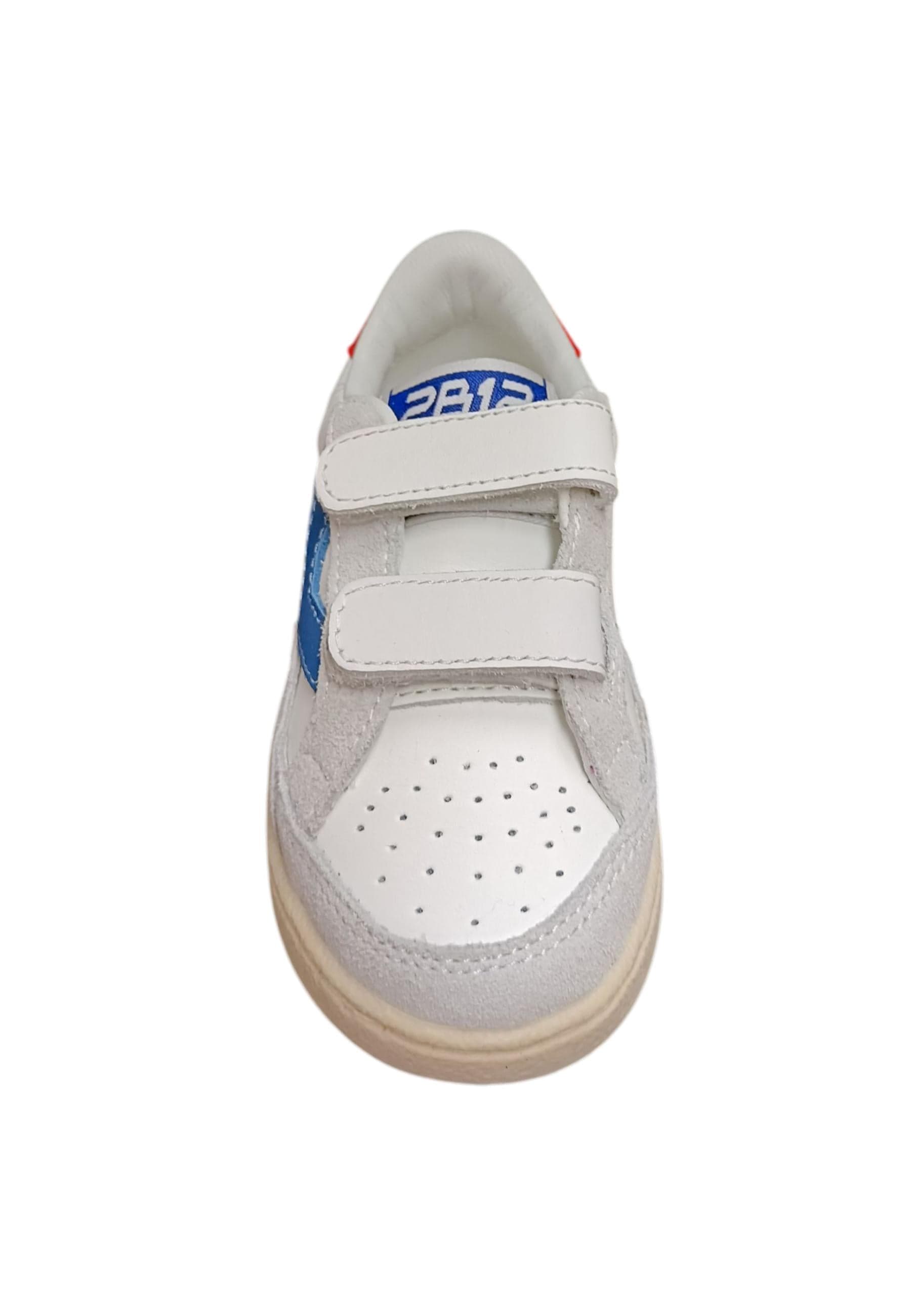 Scarpe sneakers Bambine e ragazze 2B12 BABYMINI PLAY bianco-grigio-rosso velcro in Ballerine Scarpetteria Gica - Trani, commercioVirtuoso.it