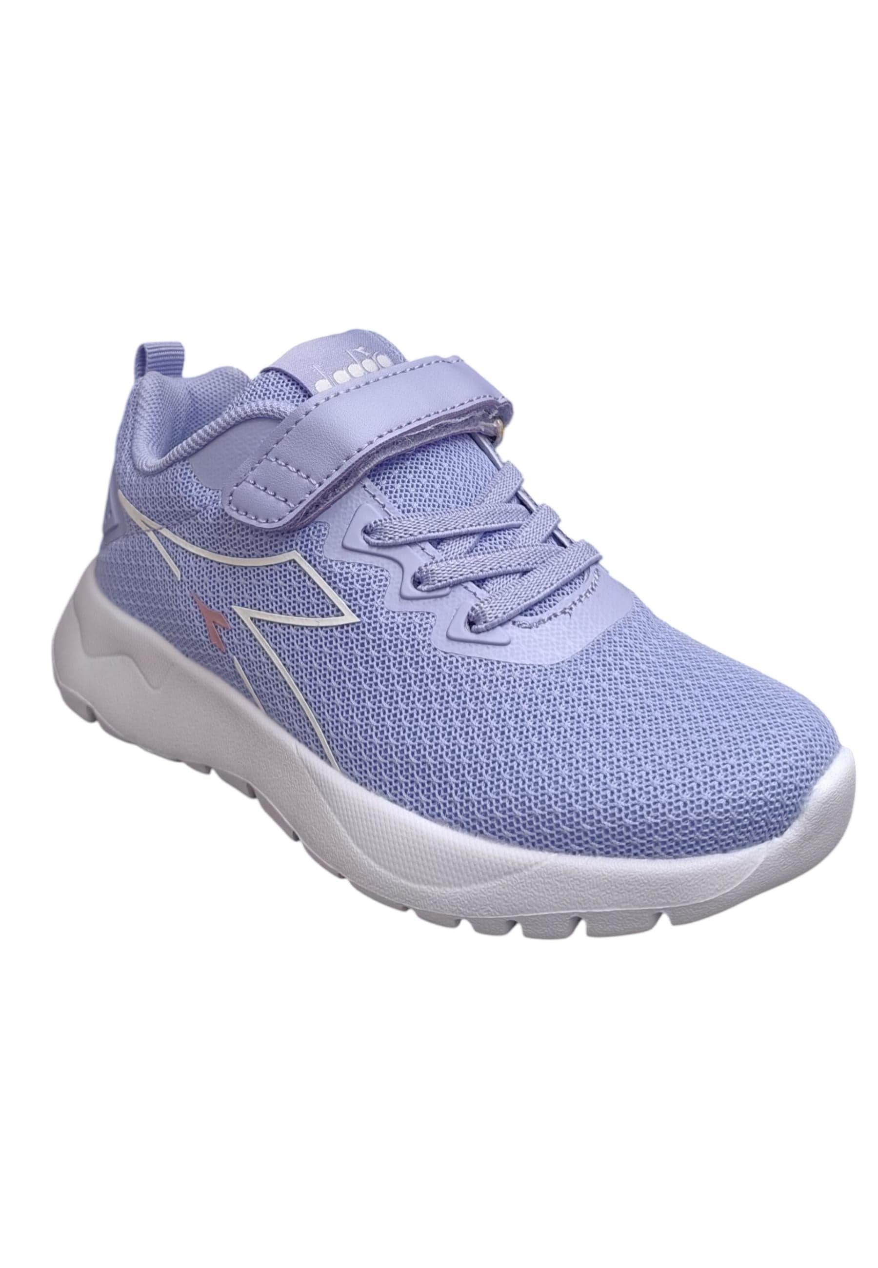 Scarpe sneakers Bambine e ragazze Diadora evo run  celeste-bianco laccio elastico e velcro in Ballerine Scarpetteria Gica - Trani, commercioVirtuoso.it
