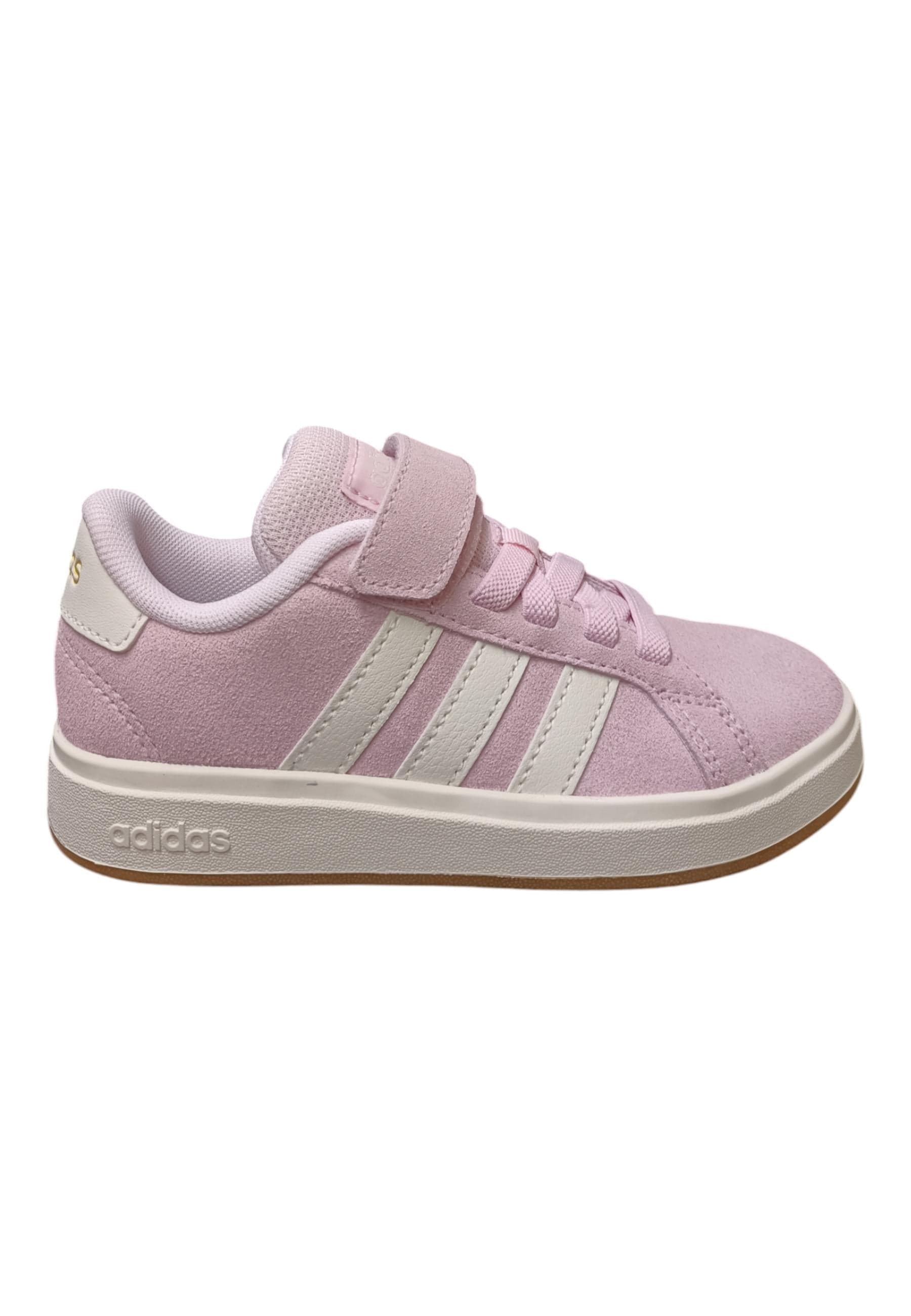 sarpe sneakers Bambine e ragazze adidas GRAND COURT  rosa-bianco velcro - 7