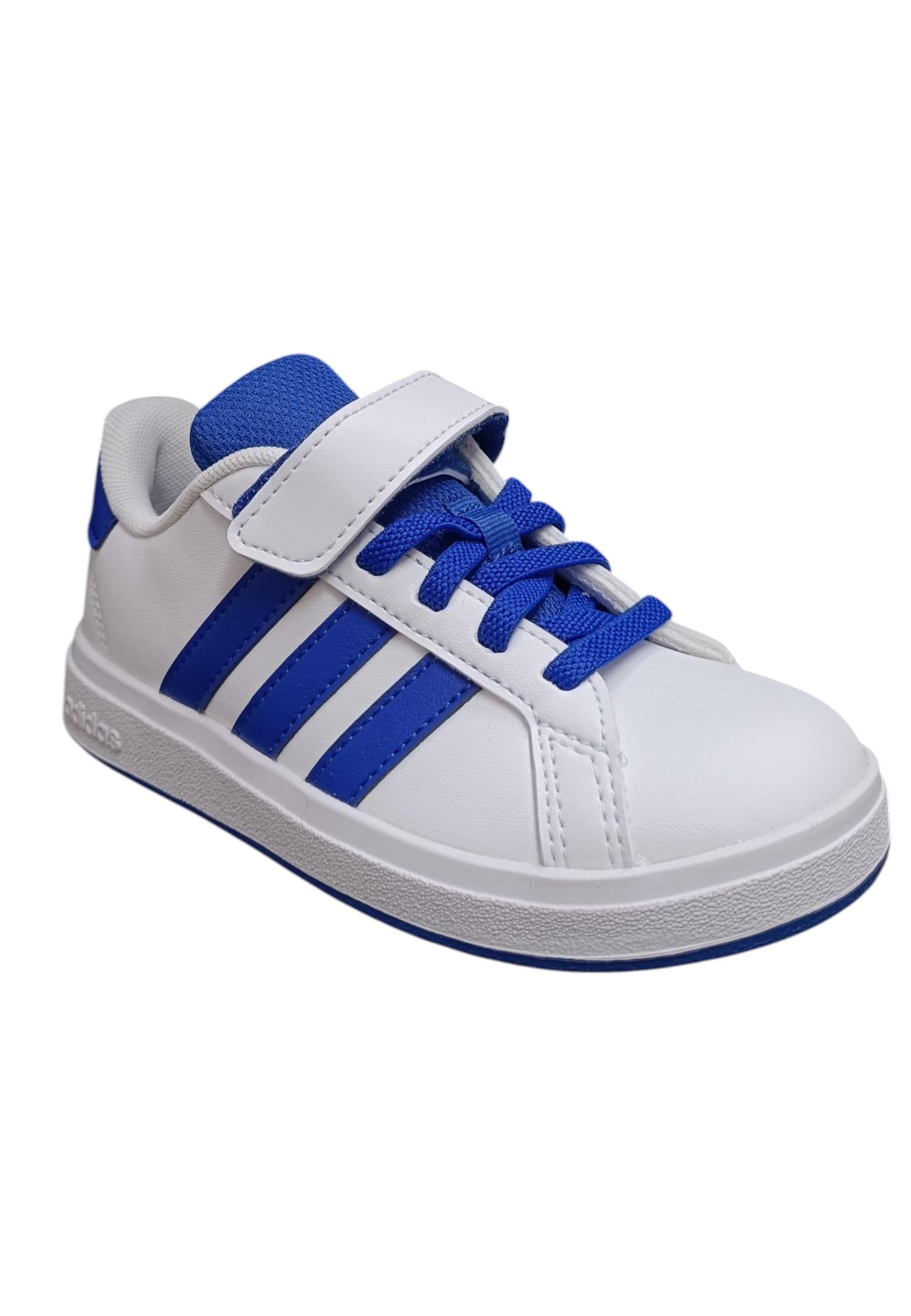 sarpe sneakers Bambini e ragazzi adidas GRAND COURT  bianco laccio elastico e velcro in Sneaker casual Scarpetteria Gica - Trani, commercioVirtuoso.it