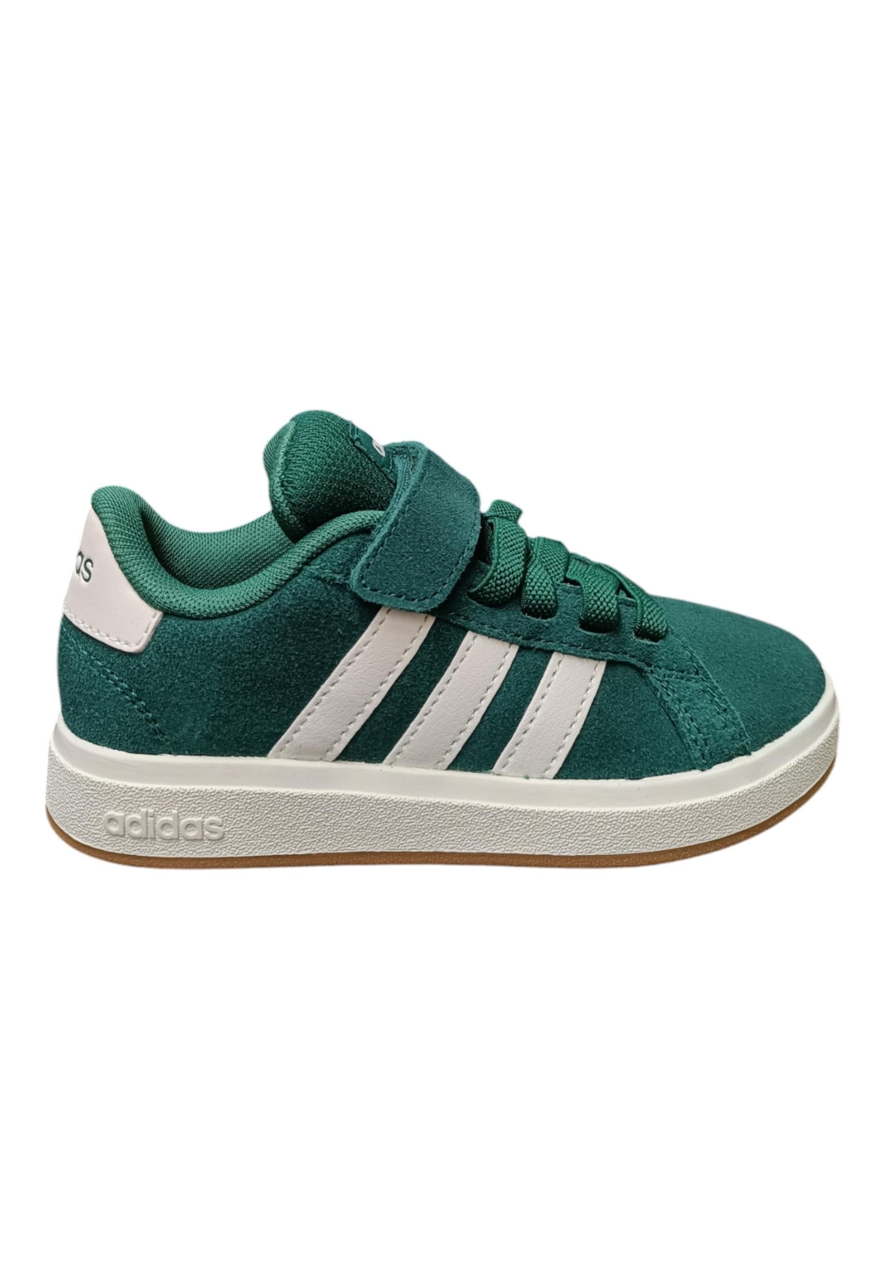 sarpe sneakers Bambini e ragazzi adidas GRAND COURT  verdone-bianco velcro - 7