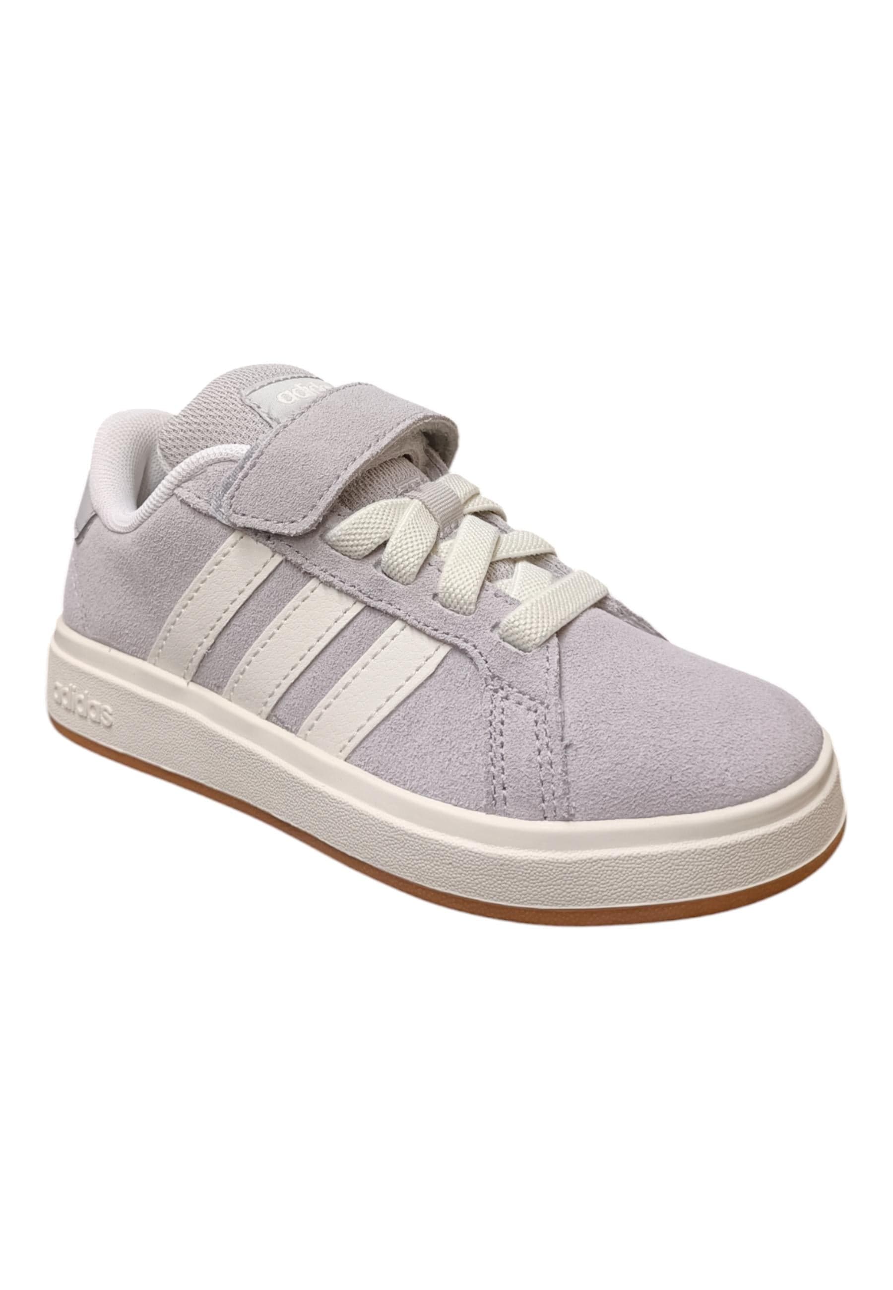 sarpe sneakers Bambini e ragazzi adidas GRAND COURT  grigio-bianco velcro in Sneaker casual Scarpetteria Gica - Trani, commercioVirtuoso.it