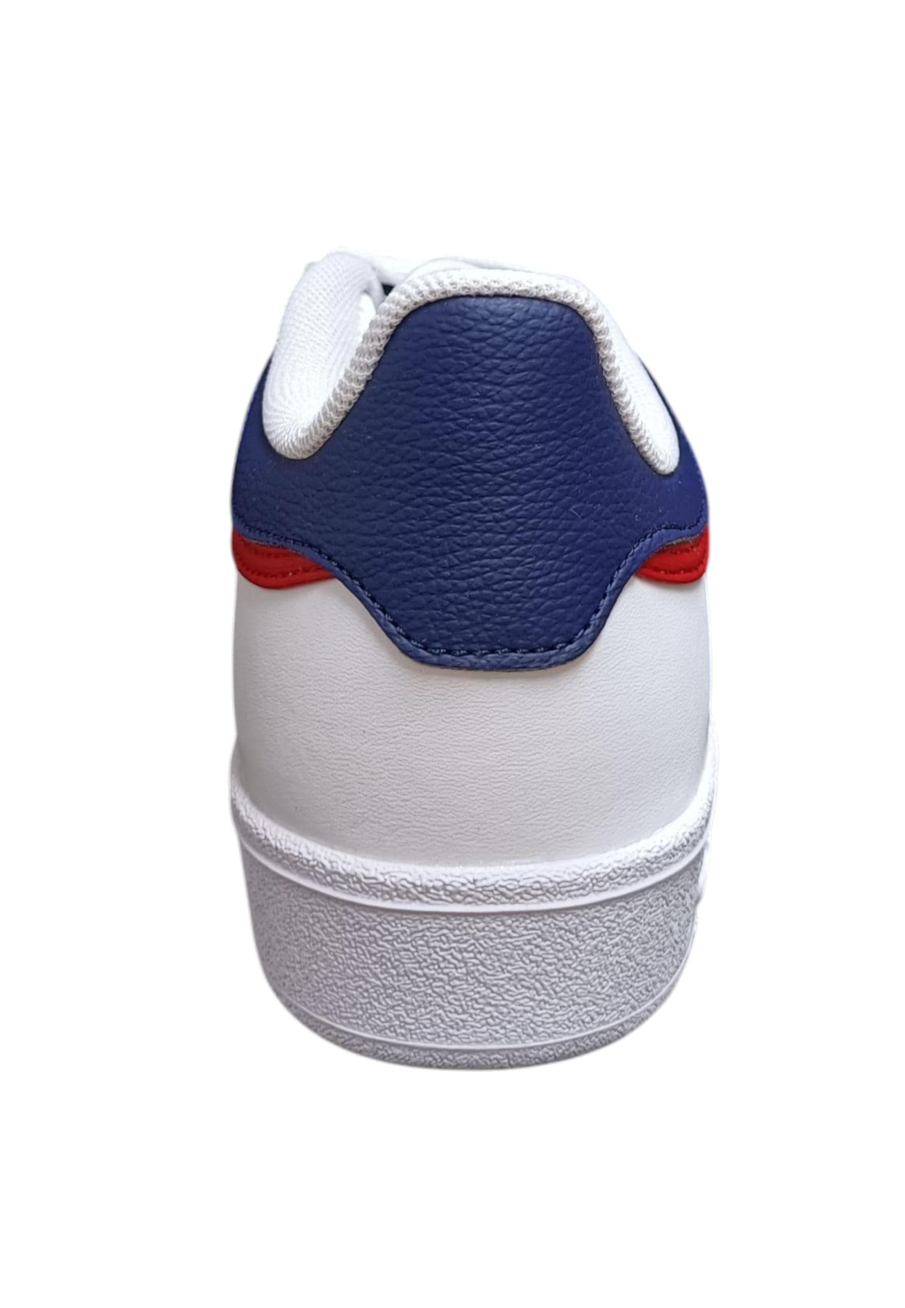 sarpe sneakers Bambini e ragazzi adidas hoops  bianco-blue-rosso laccio in Sneaker casual Scarpetteria Gica - Trani, commercioVirtuoso.it