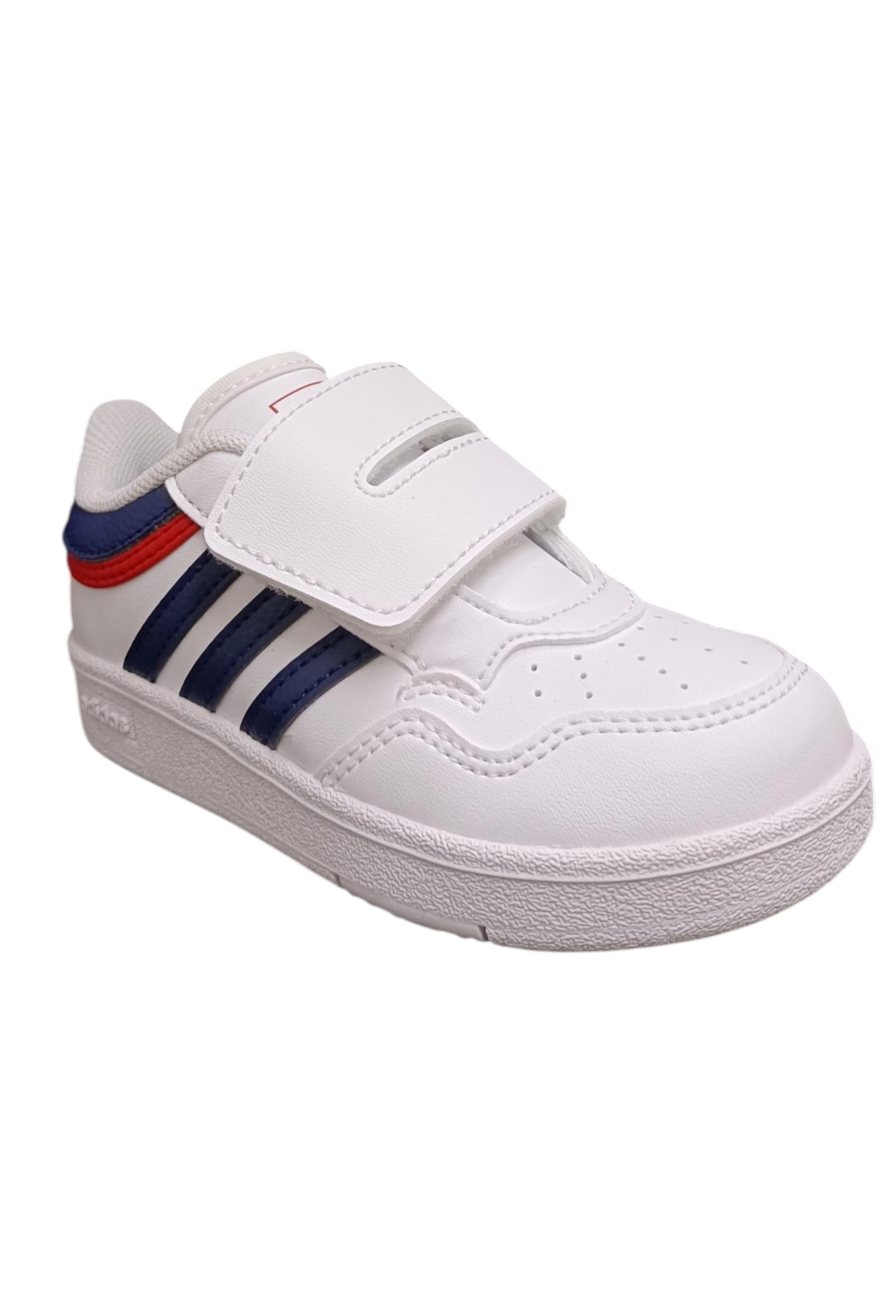 sarpe sneakers Bambini e ragazzi adidas hoops  bianco-blue-rosso velcro in Sneaker casual Scarpetteria Gica - Trani, commercioVirtuoso.it