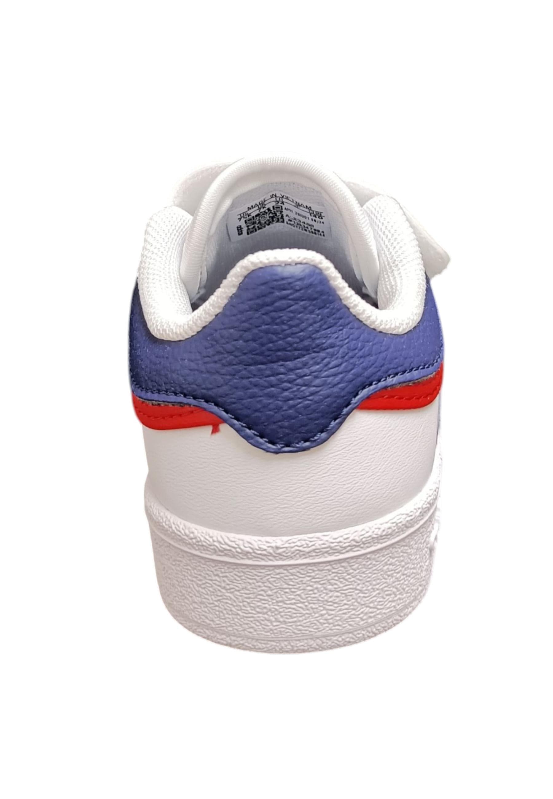 sarpe sneakers Bambini e ragazzi adidas hoops  bianco-blue-rosso velcro in Sneaker casual Scarpetteria Gica - Trani, commercioVirtuoso.it