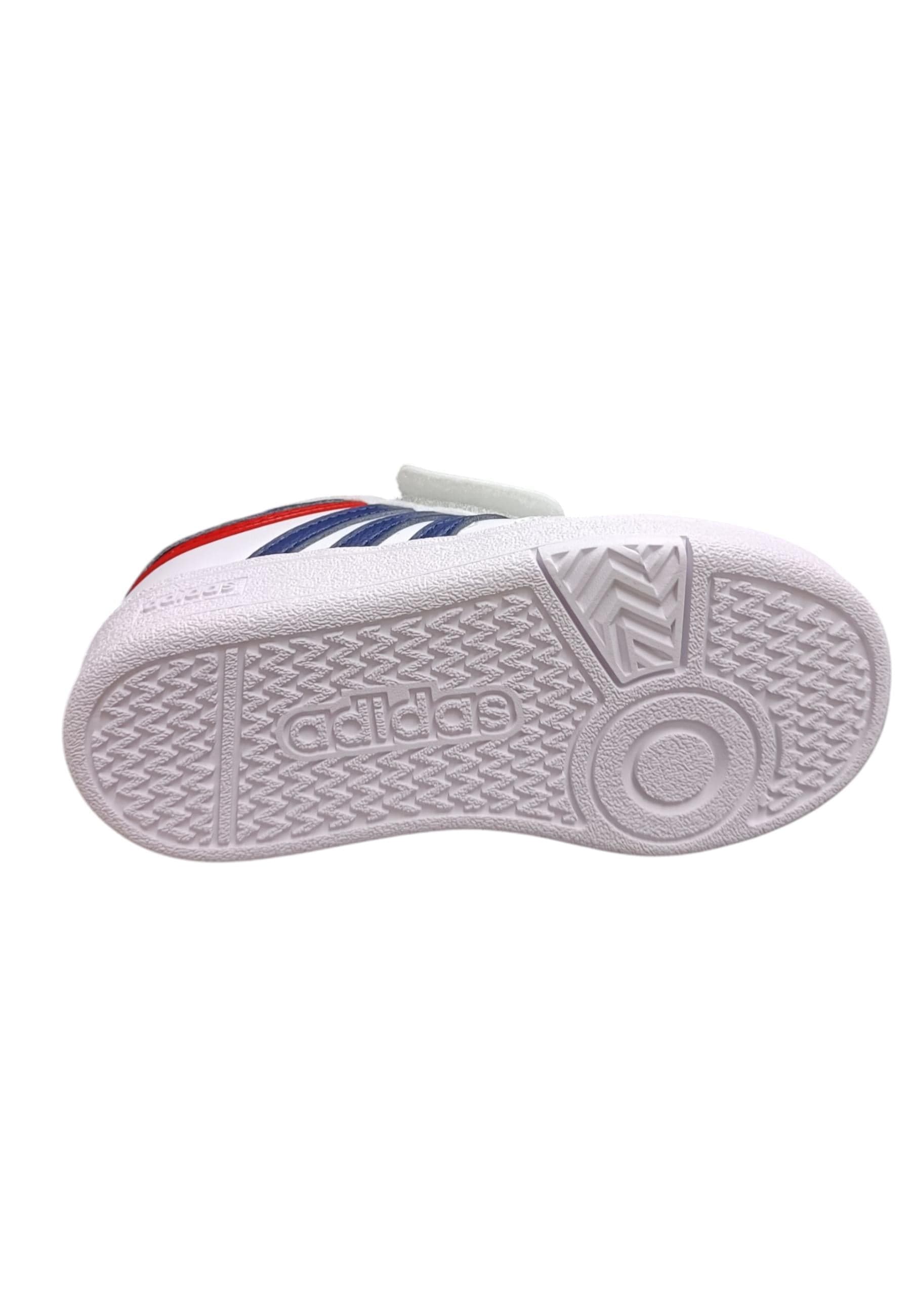 sarpe sneakers Bambini e ragazzi adidas hoops  bianco-blue-rosso velcro in Sneaker casual Scarpetteria Gica - Trani, commercioVirtuoso.it