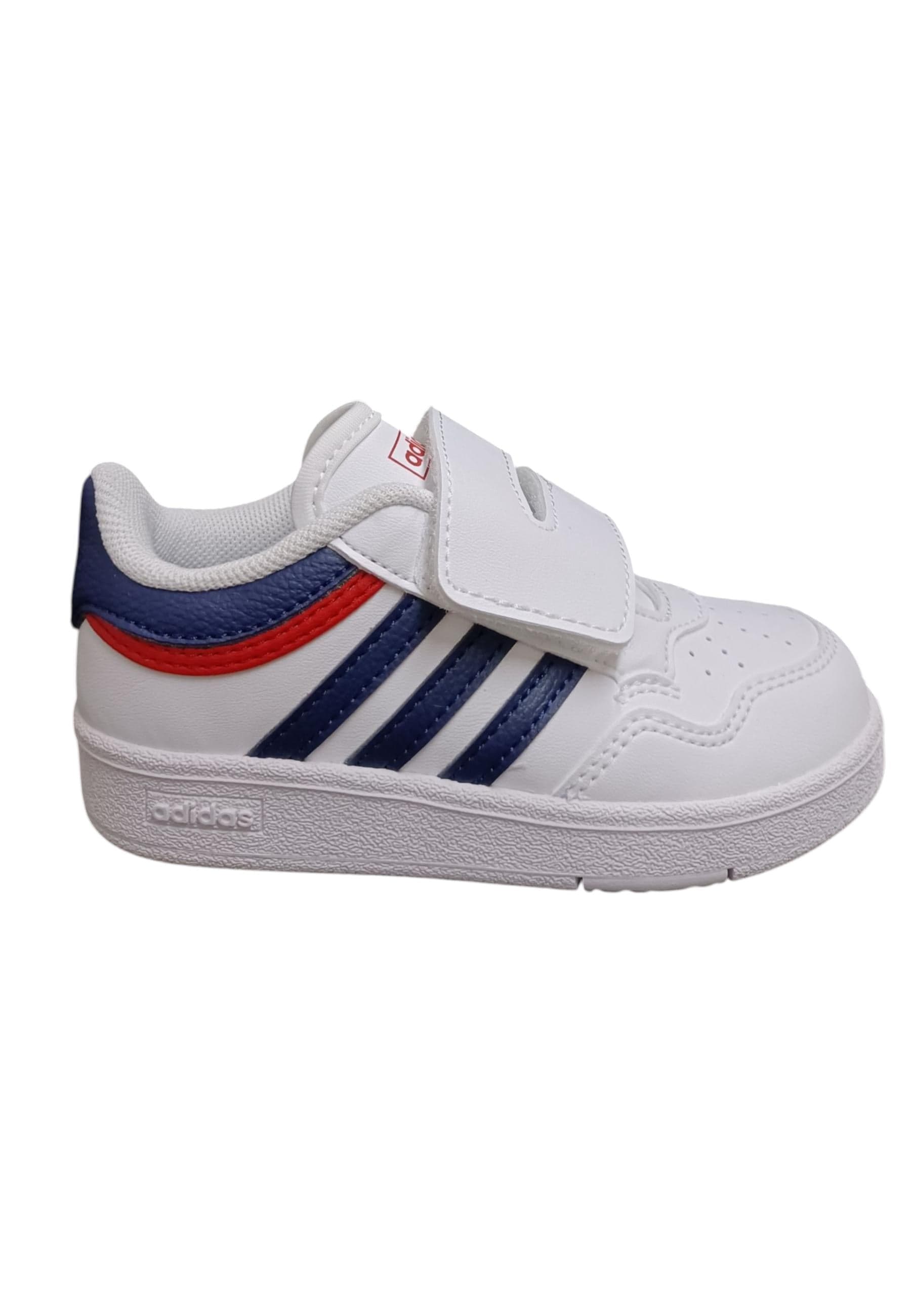 sarpe sneakers Bambini e ragazzi adidas hoops  bianco-blue-rosso velcro in Sneaker casual Scarpetteria Gica - Trani, commercioVirtuoso.it