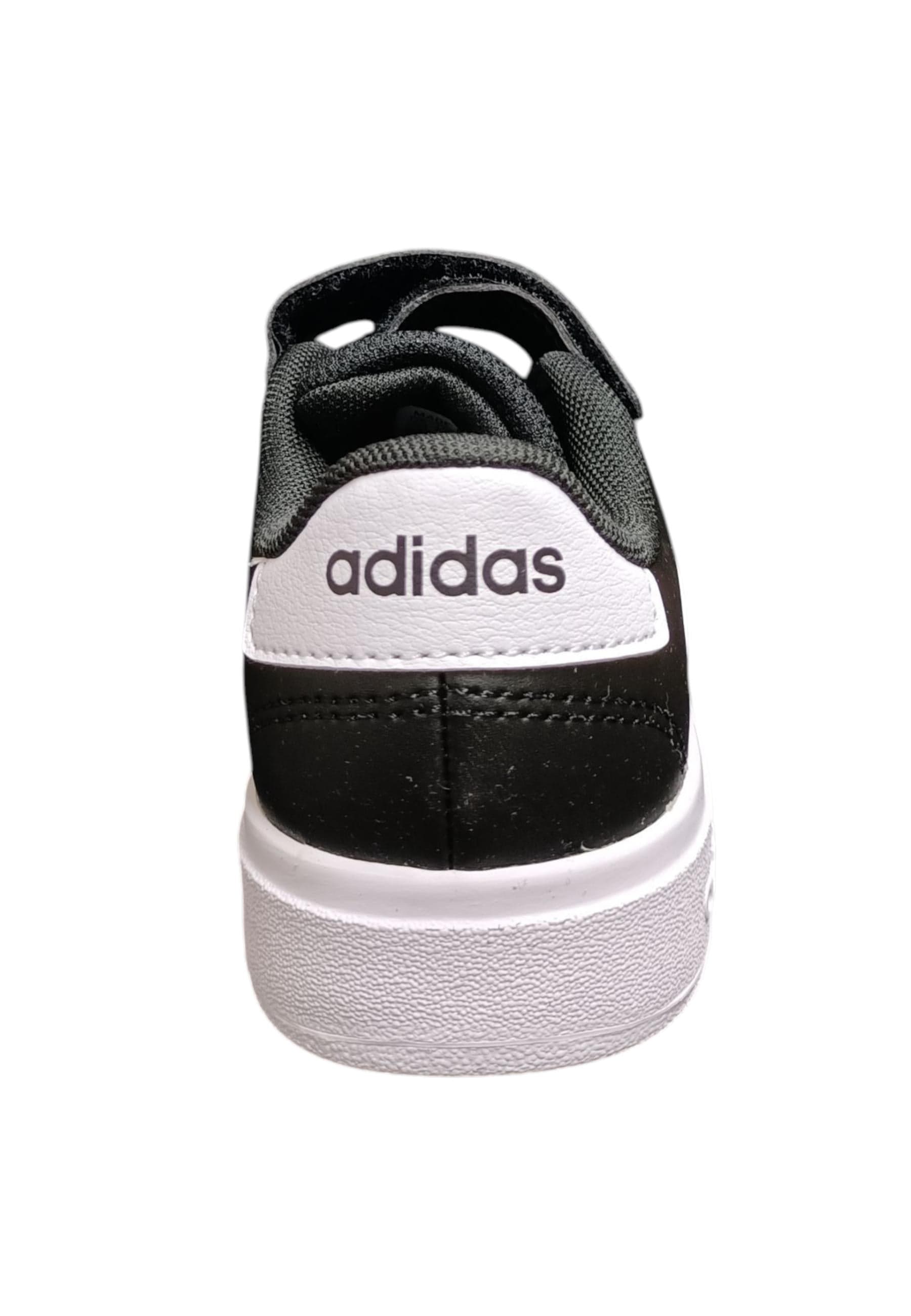 sarpe sneakers Bambini e ragazzi adidas GRAND COURT  nero-bianco laccio elastico e velcro in Sneaker casual Scarpetteria Gica - Trani, commercioVirtuoso.it