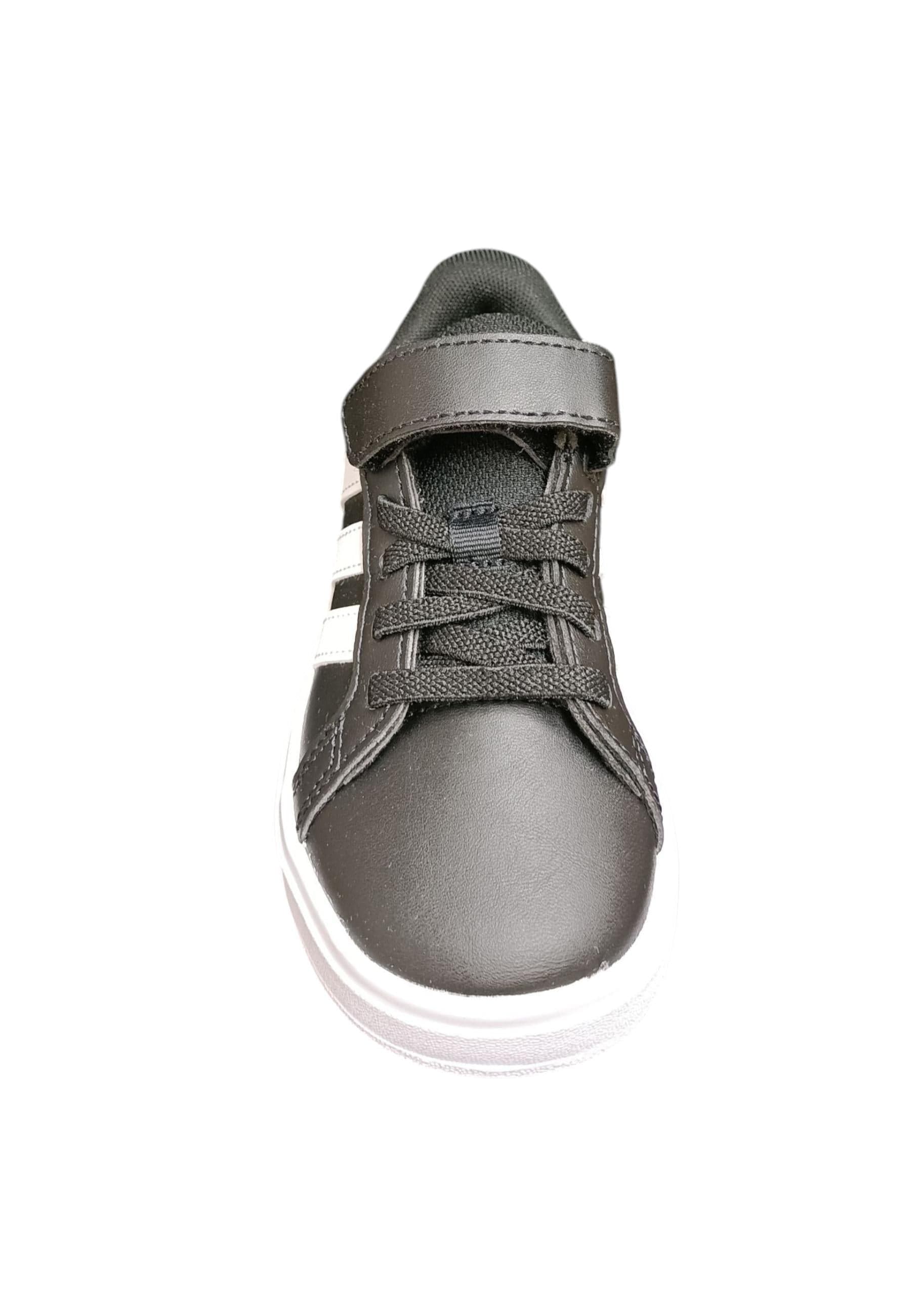 sarpe sneakers Bambini e ragazzi adidas GRAND COURT  nero-bianco laccio elastico e velcro in Sneaker casual Scarpetteria Gica - Trani, commercioVirtuoso.it