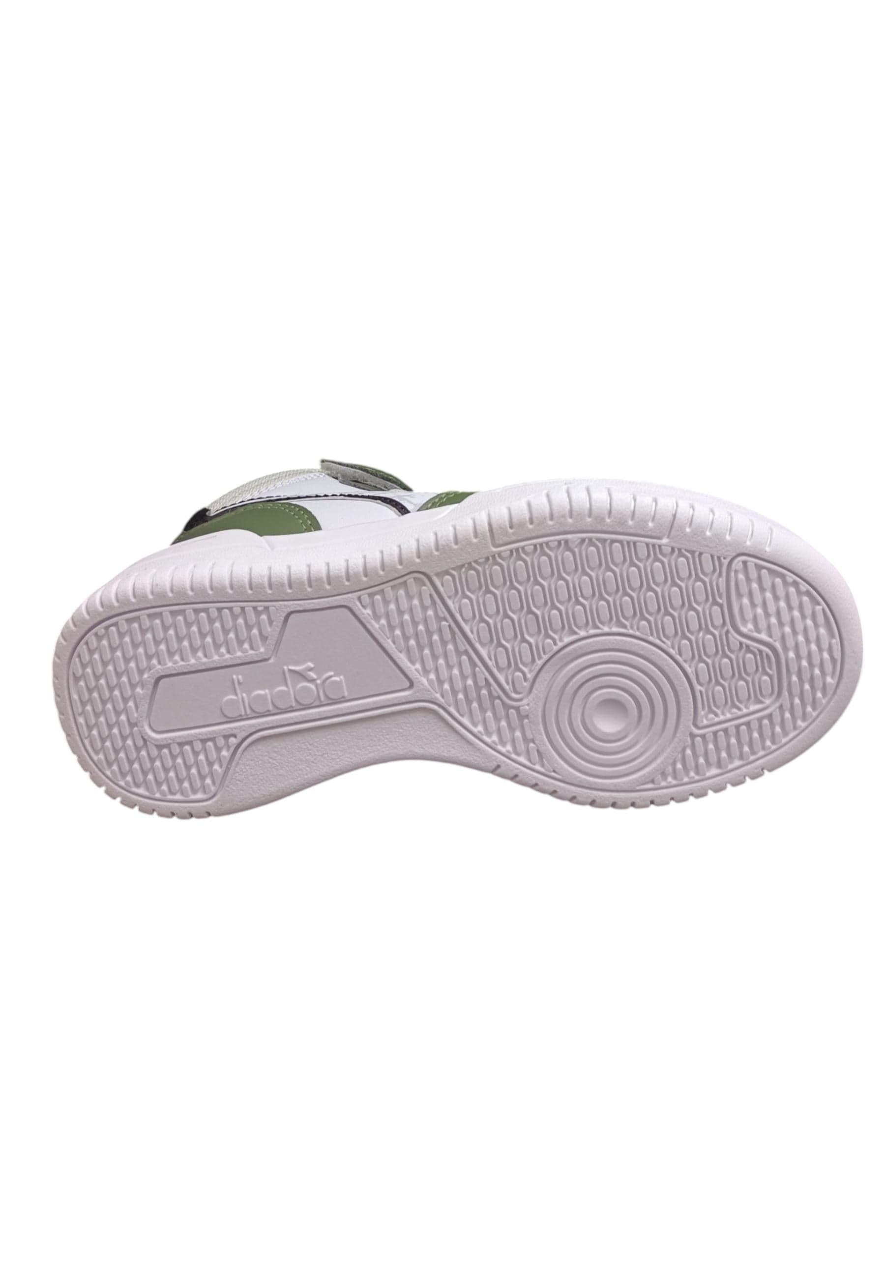 Scarpe sneakers Bambini e ragazzi Diadora RAPTOR  nero-bianco laccio elastico e velcro - 5
