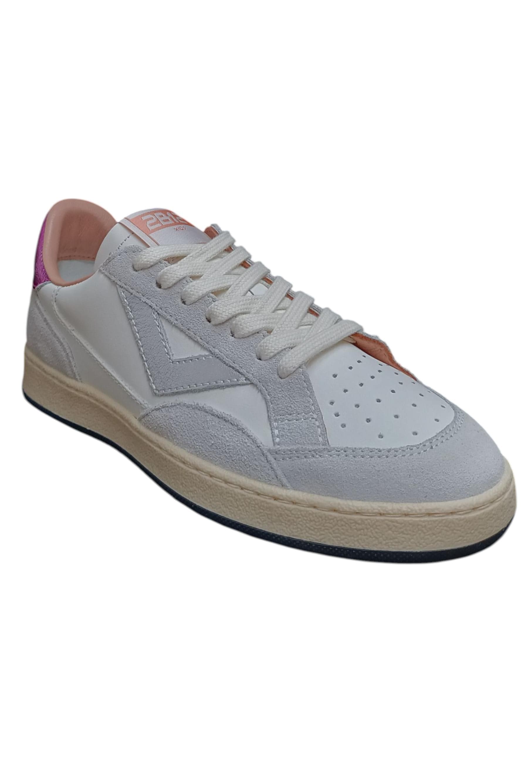 Scarpe sneakers Bambine e ragazze 2B12 JRPLAY bianco-grigio-fuxja laccio in Ballerine Scarpetteria Gica - Trani, commercioVirtuoso.it