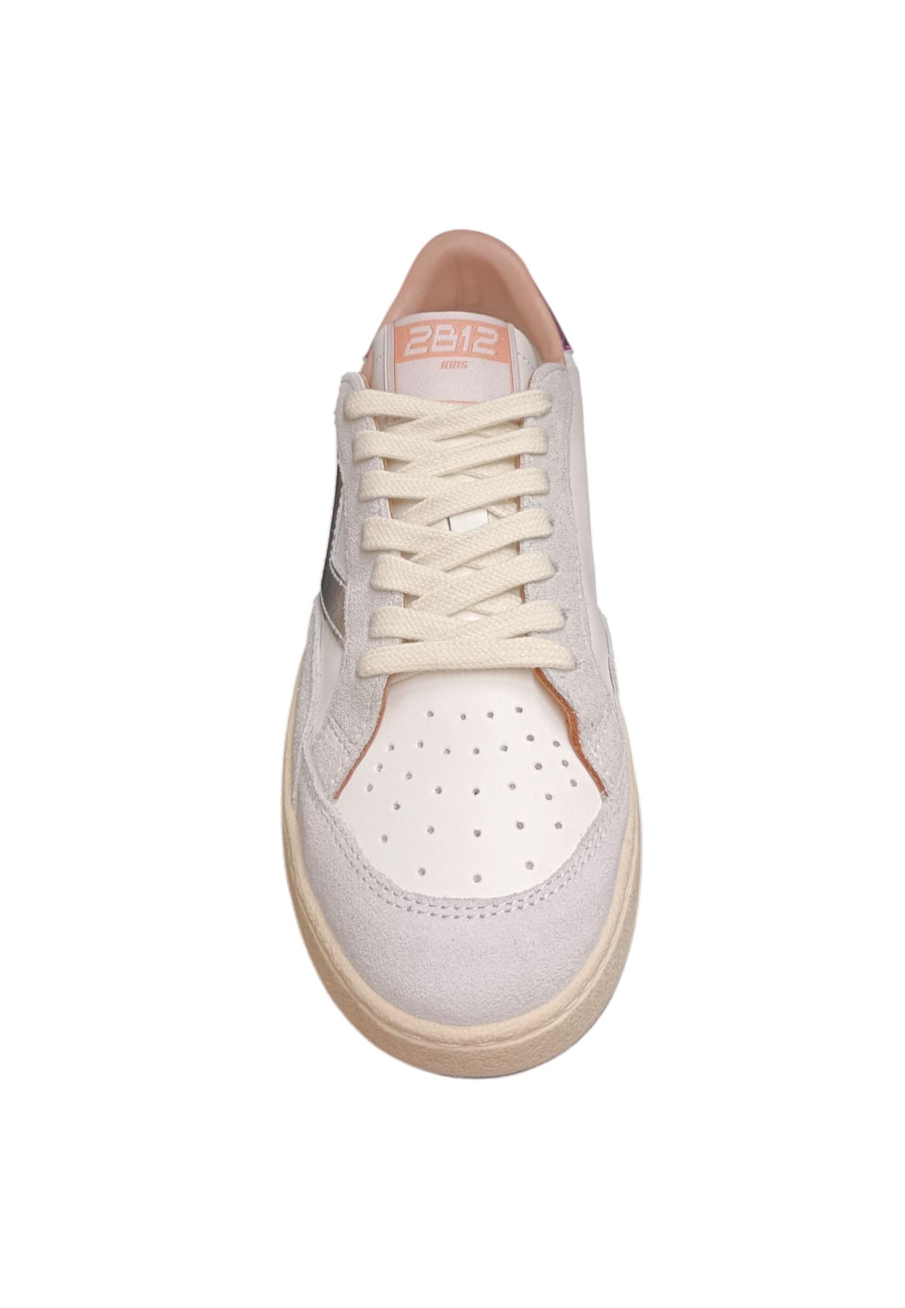 Scarpe sneakers Bambine e ragazze 2B12 JRPLAY bianco-grigio-fuxja laccio in Ballerine Scarpetteria Gica - Trani, commercioVirtuoso.it