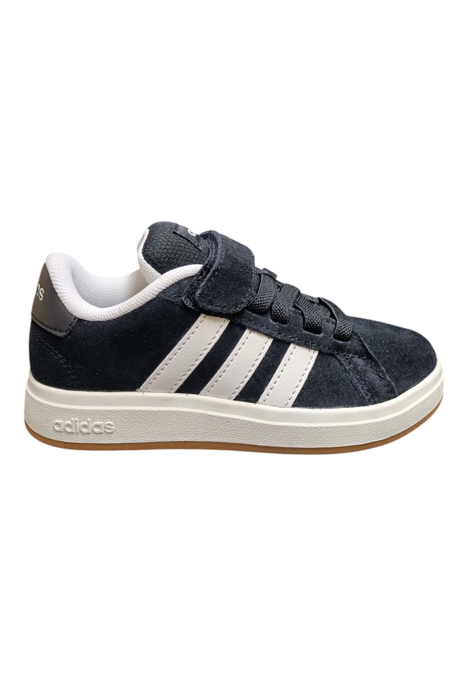 sarpe sneakers Bambini e ragazzi adidas GRAND COURT  nero-bianco velcro - 7