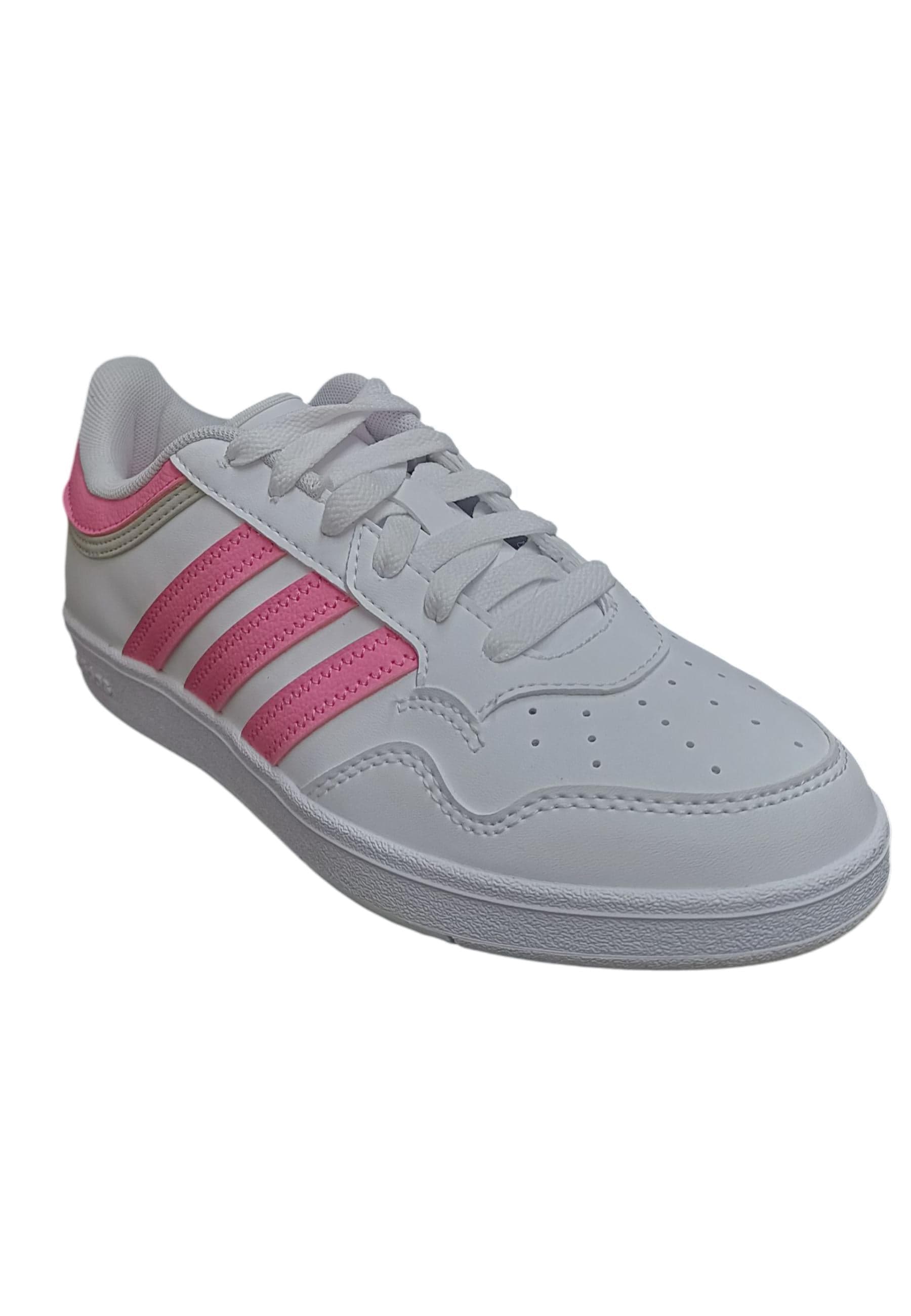 sarpe sneakers Bambine e ragazze adidas hoops  bianco-rosa laccio in Sneaker casual Scarpetteria Gica - Trani, commercioVirtuoso.it