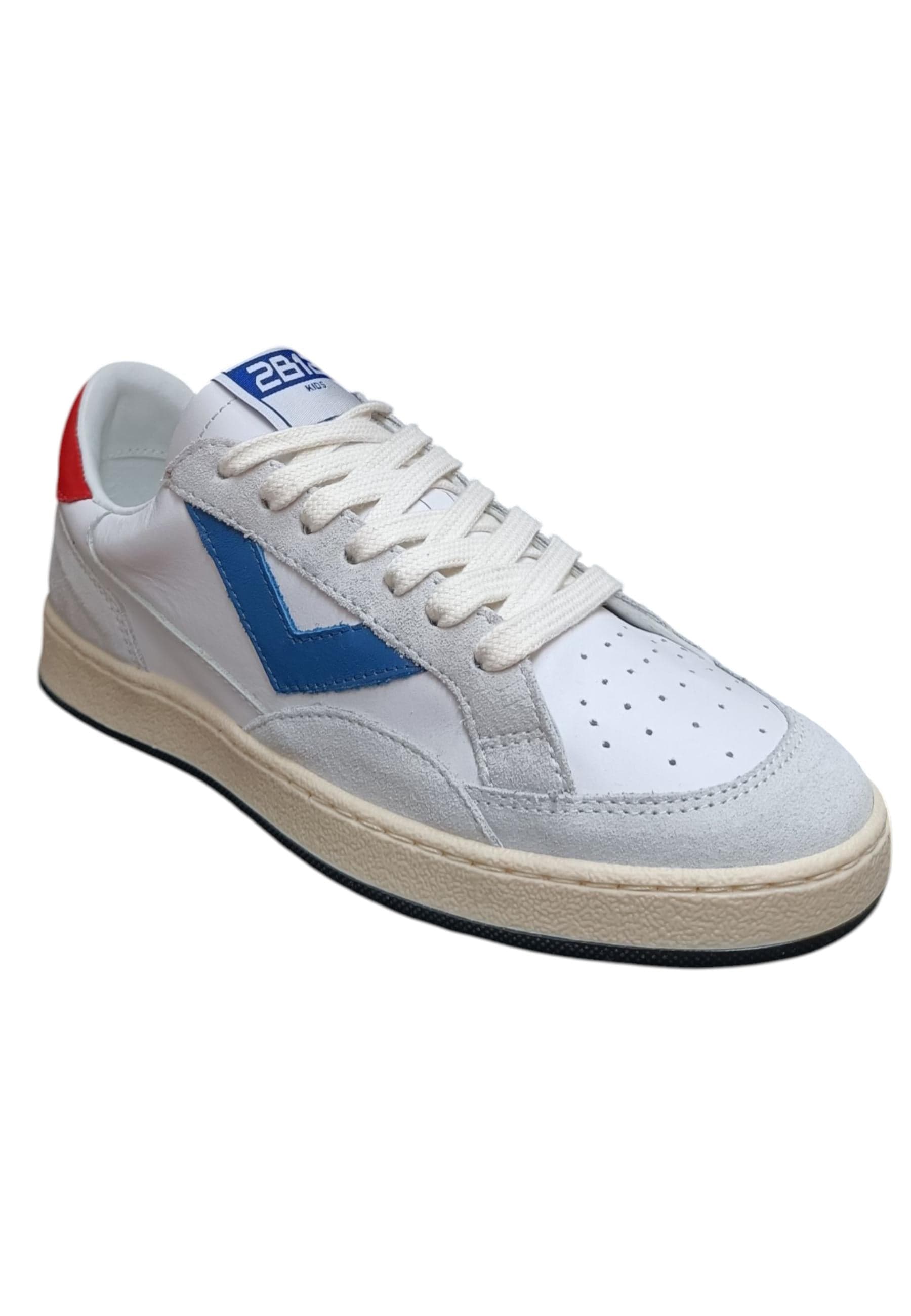 Scarpe sneakers Bambine e ragazze 2B12 JRPLAY bianco-grigio-rosso laccio in Ballerine Scarpetteria Gica - Trani, commercioVirtuoso.it