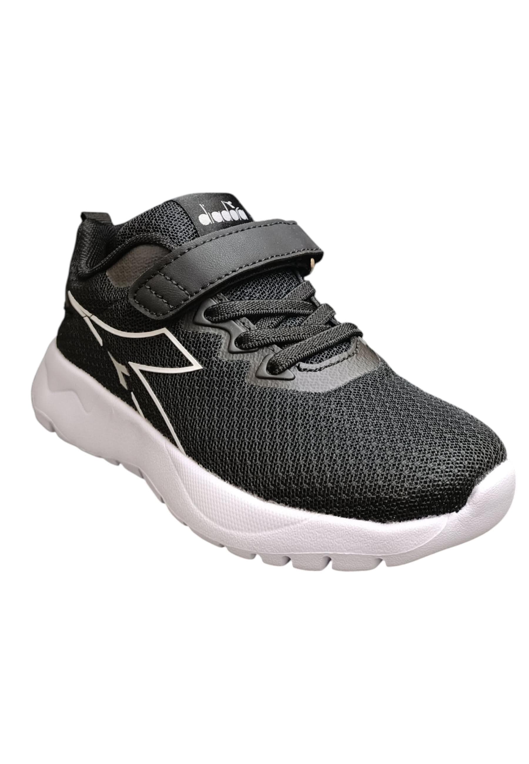 Scarpe sneakers Bambini e ragazzi Diadora evo run  nero-bianco laccio elastico e velcro in Ballerine Scarpetteria Gica - Trani, commercioVirtuoso.it