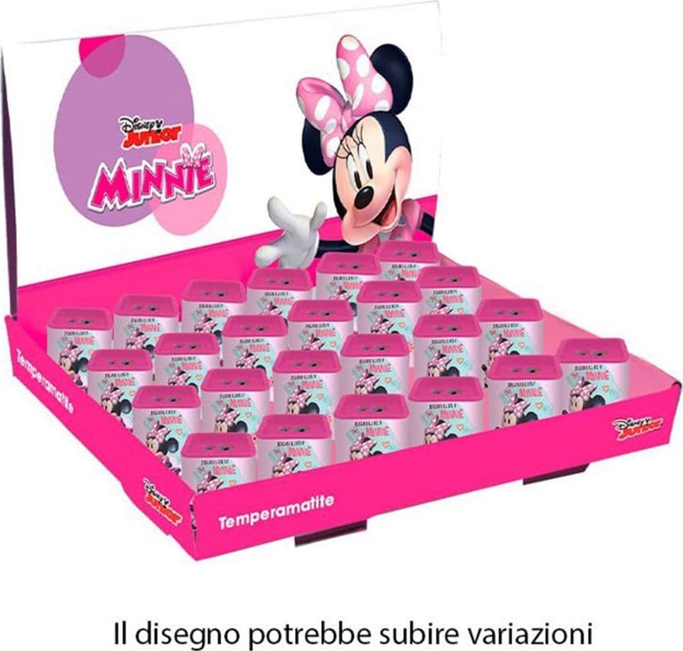 SET 24PZ TEMPERAMATITE IN LATTA QUADRATO DOPPIO FORO MINNIE SCUOLA REGALI BAMBINE 961419 - 2