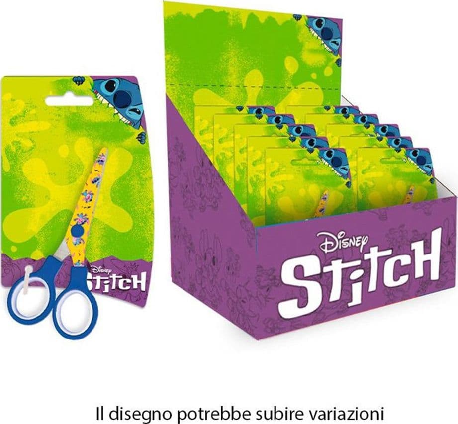 SET 24PZ FORBICI SCUOLA DECORO STITCH PER SCUOLA TEMPO LIBERO CANCELLERIA BAMBINI 961556 - 2