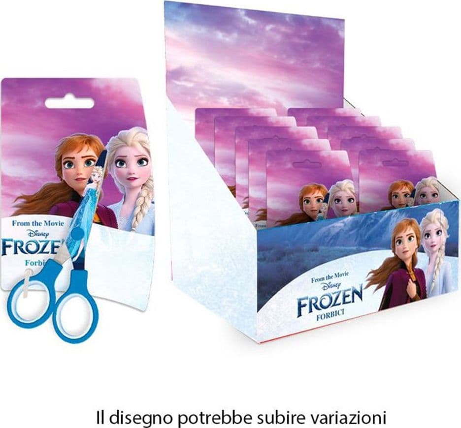 SET 24PZ FORBICI SCUOLA DECORO FROZEN PER SCUOLA TEMPO LIBERO CANCELLERIA BAMBINE 961495 - 2