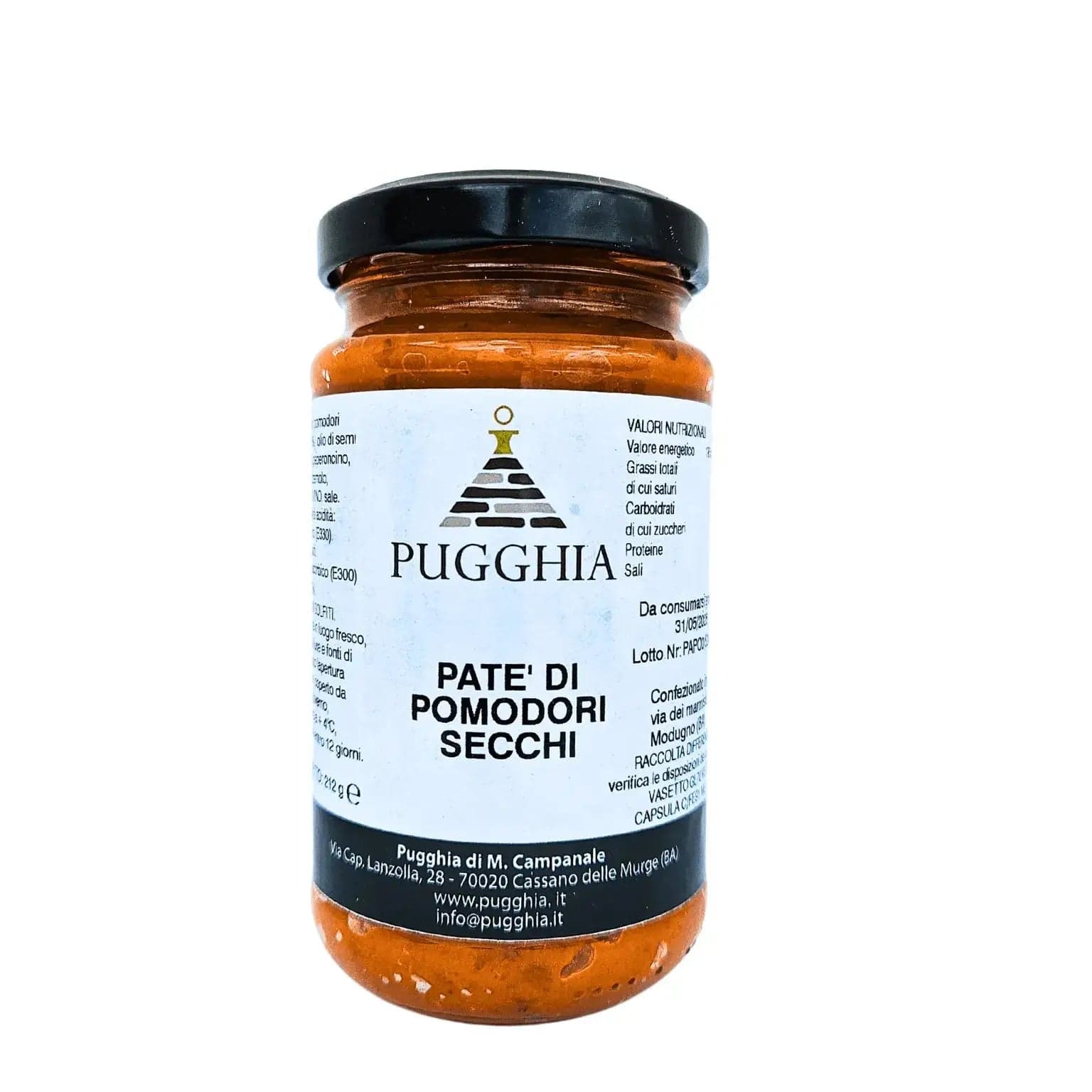 Paté di Pomodori Secchi da 212g.