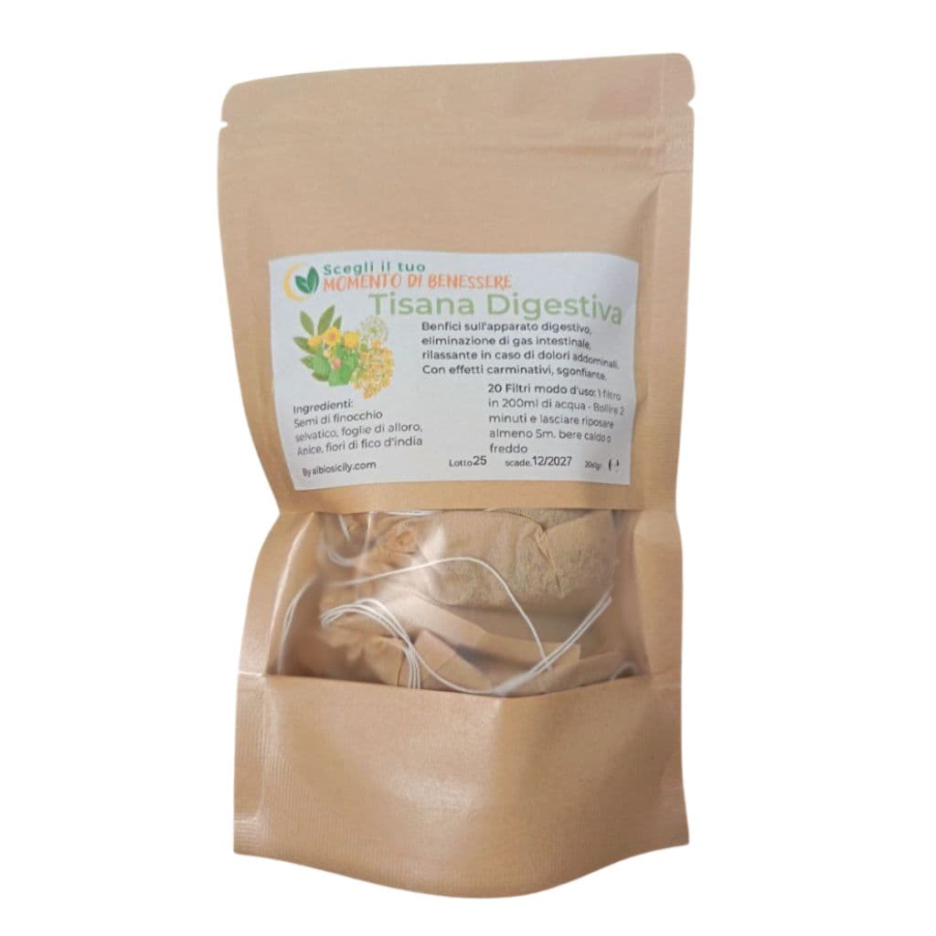 Tisana digestiva sgonfiante finocchio, alloro, fico d’india, anice effetto sgonfiante 50g e 100g - 6