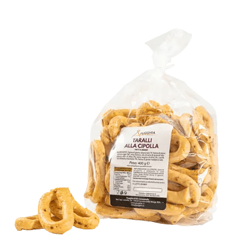 Taralli alla Cipolla Pugliesi da 400 g.