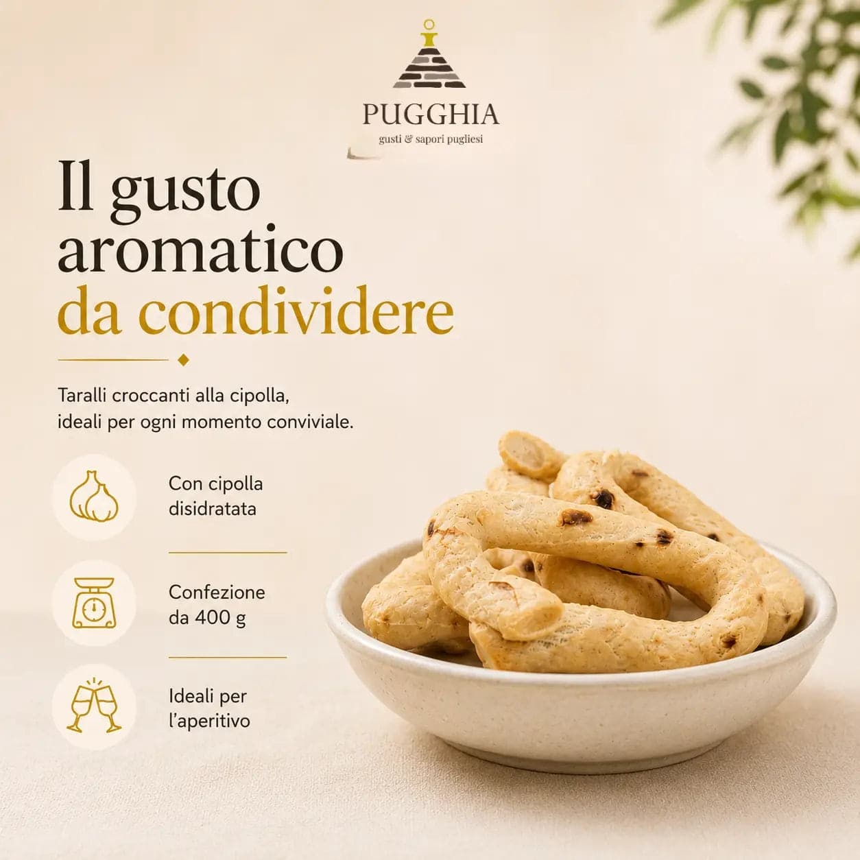 Taralli alla Cipolla Pugliesi da 400 g. - 3
