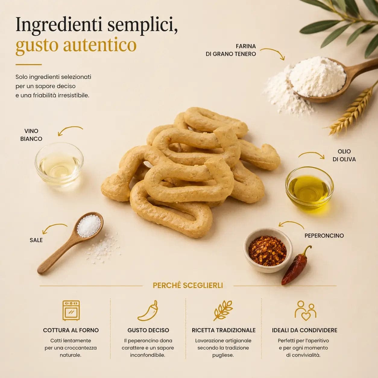 Taralli al Peperoncino Pugliesi da 400 g. - 4