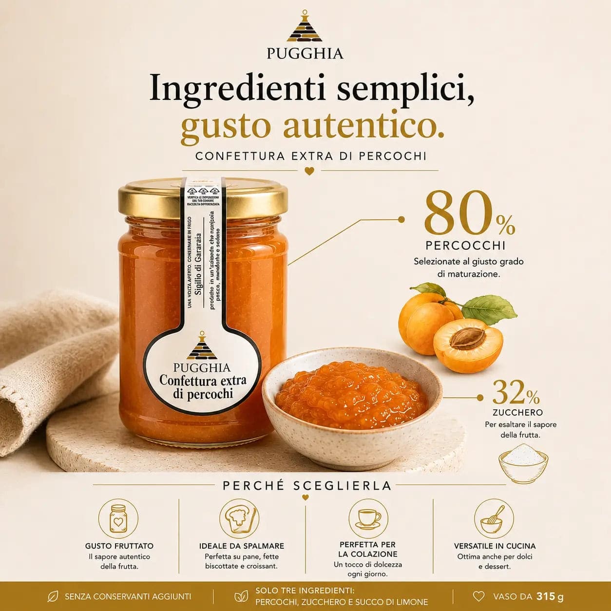 Confettura extra di Percoche 320 gr. - 3