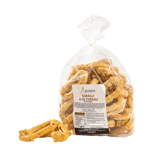 Taralli ai 10 Cereali Pugliesi da 400 g.