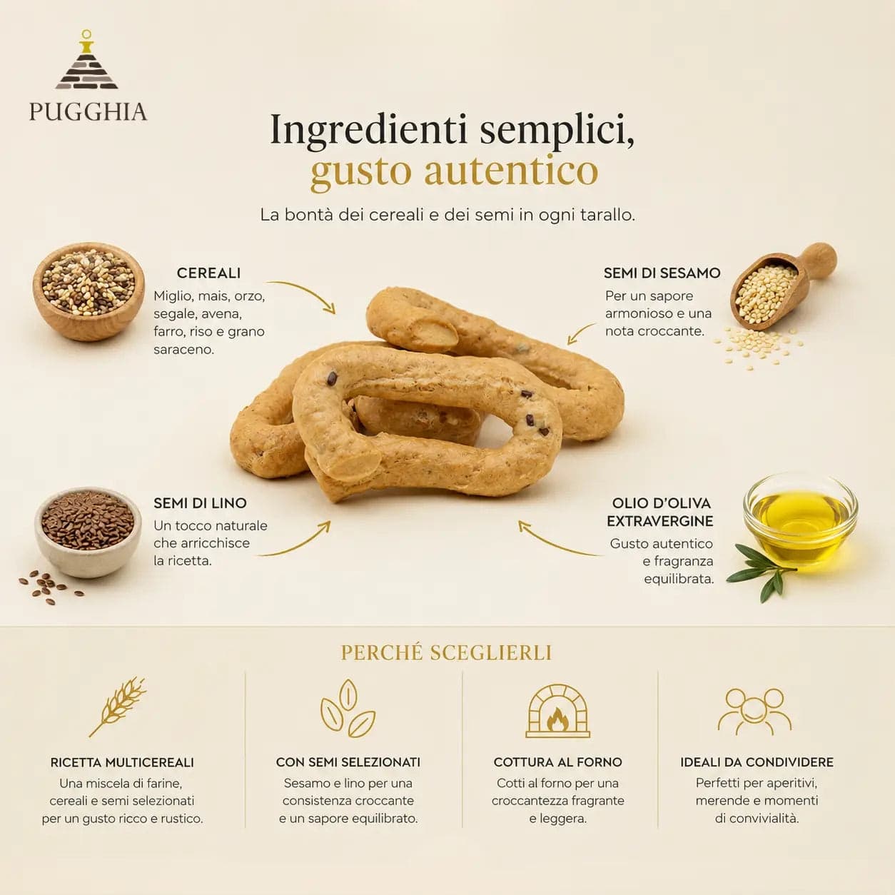 Taralli ai 10 Cereali Pugliesi da 400 g. - 3