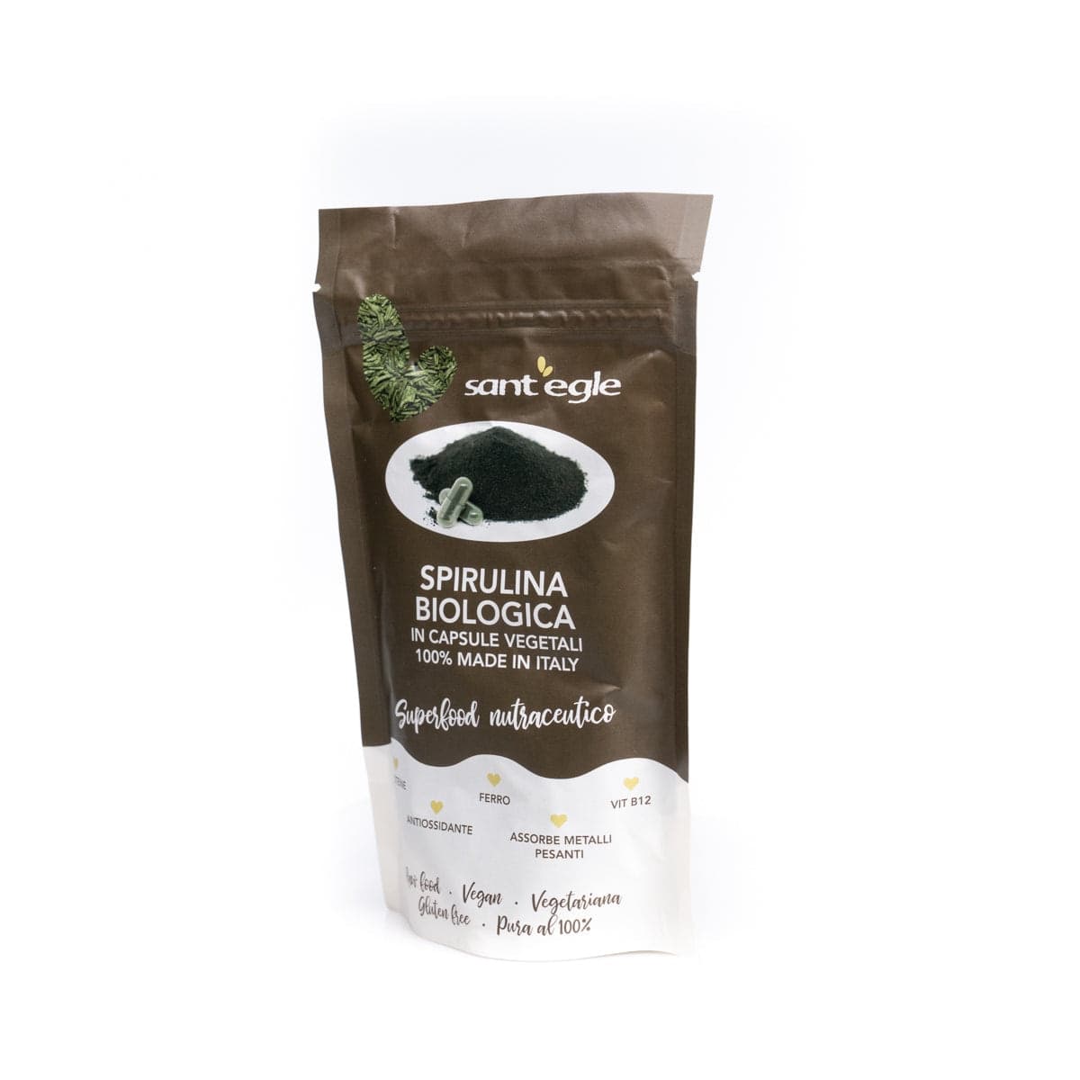 Spirulina biologica, 200 capsule da 500 mg in Spirulina Sant’Egle Shop Biologico - Sorano, commercioVirtuoso.it