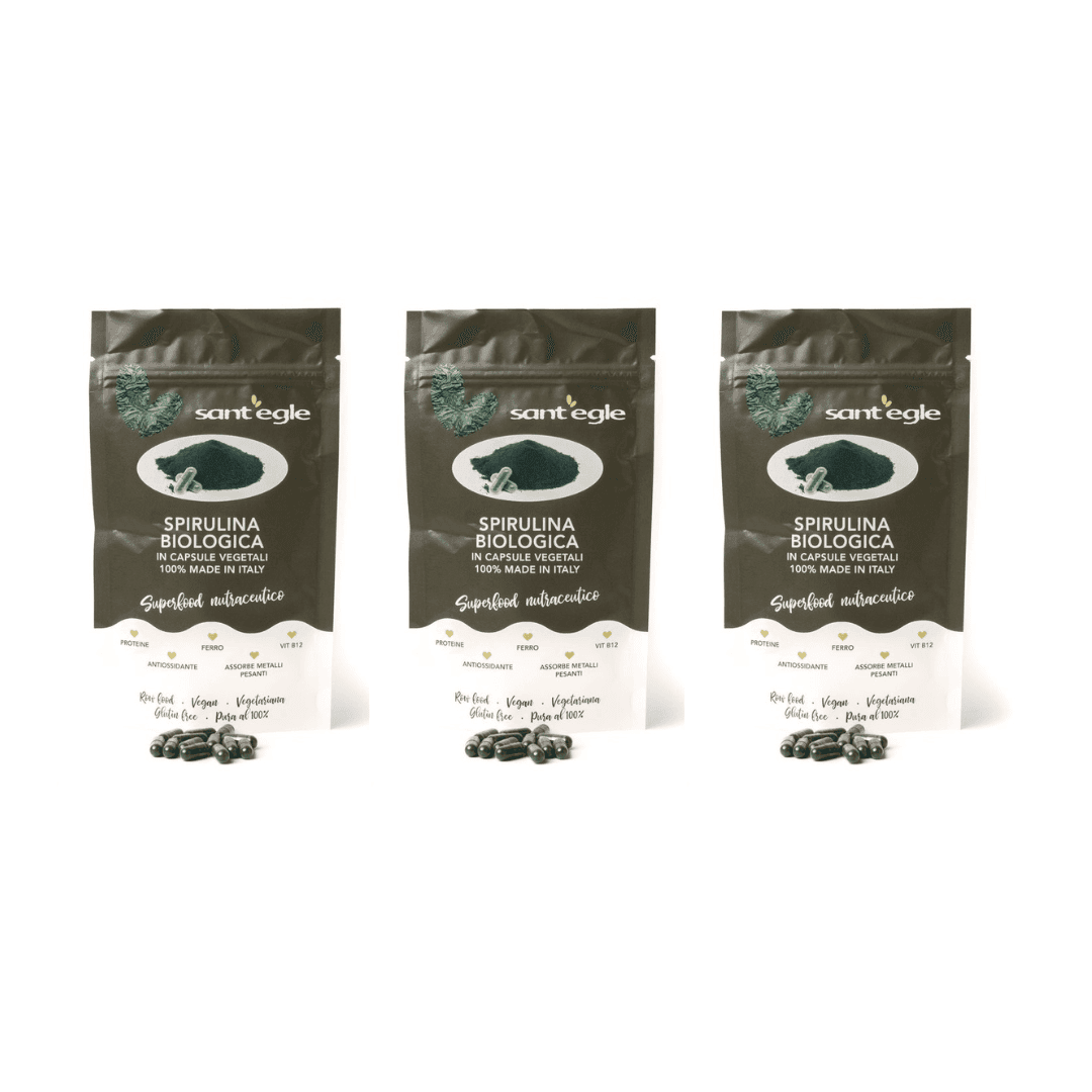 Spirulina biologica, 200 capsule da 500 mg in Spirulina Sant’Egle Shop Biologico - Sorano, commercioVirtuoso.it