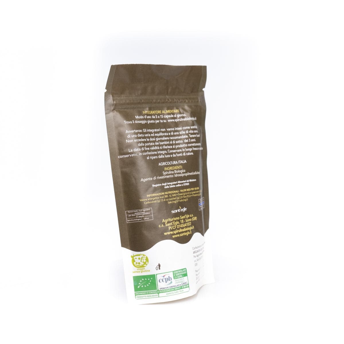 Spirulina biologica, 200 capsule da 500 mg - 24