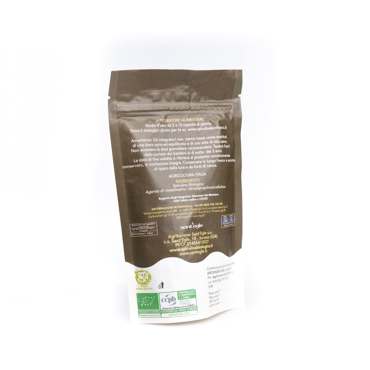 Spirulina biologica, 200 capsule da 500 mg - 26