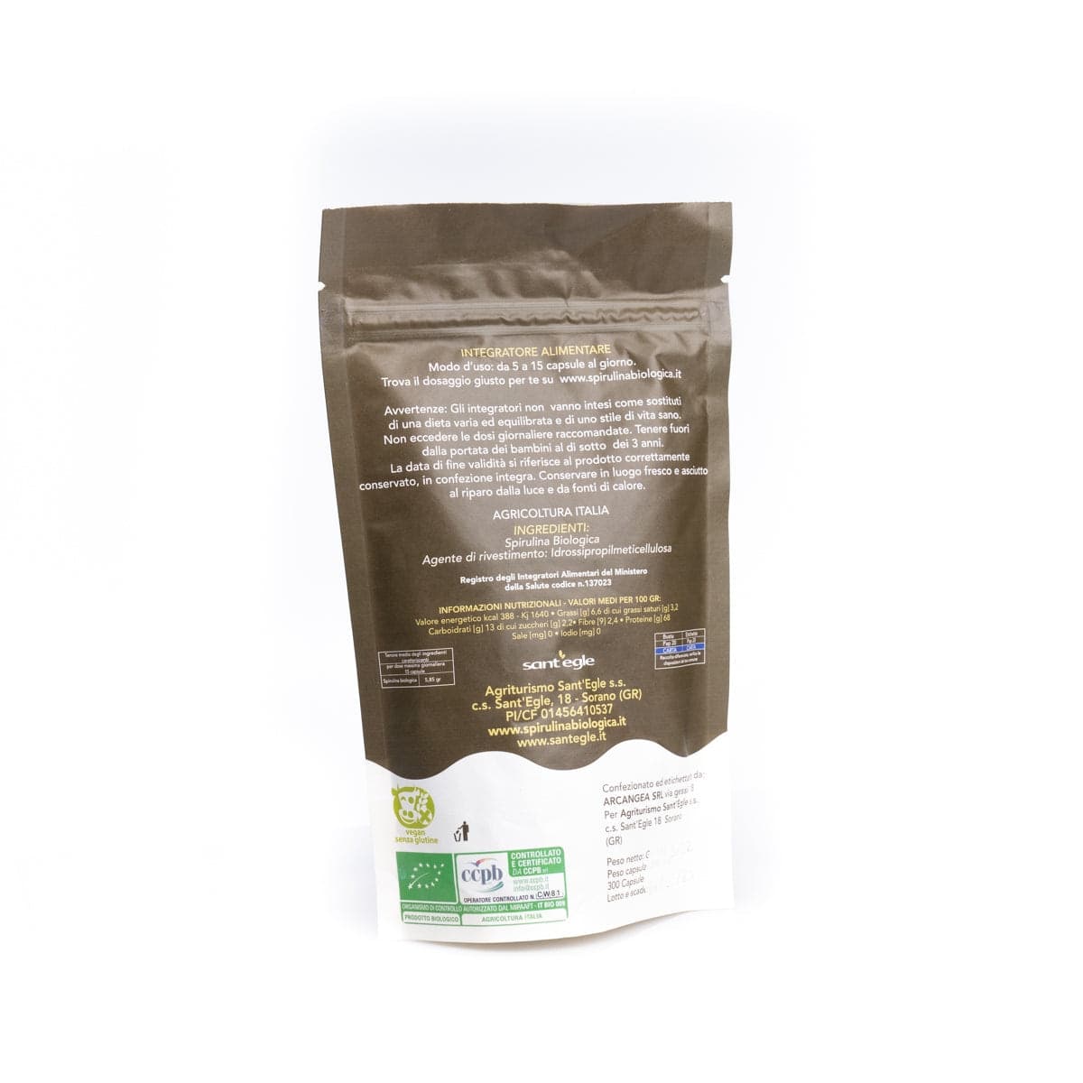 Spirulina biologica, 200 capsule da 500 mg - 27