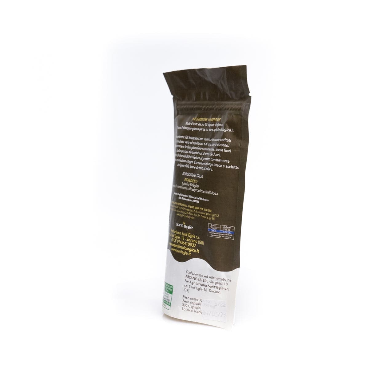 Spirulina biologica, 200 capsule da 500 mg - 35