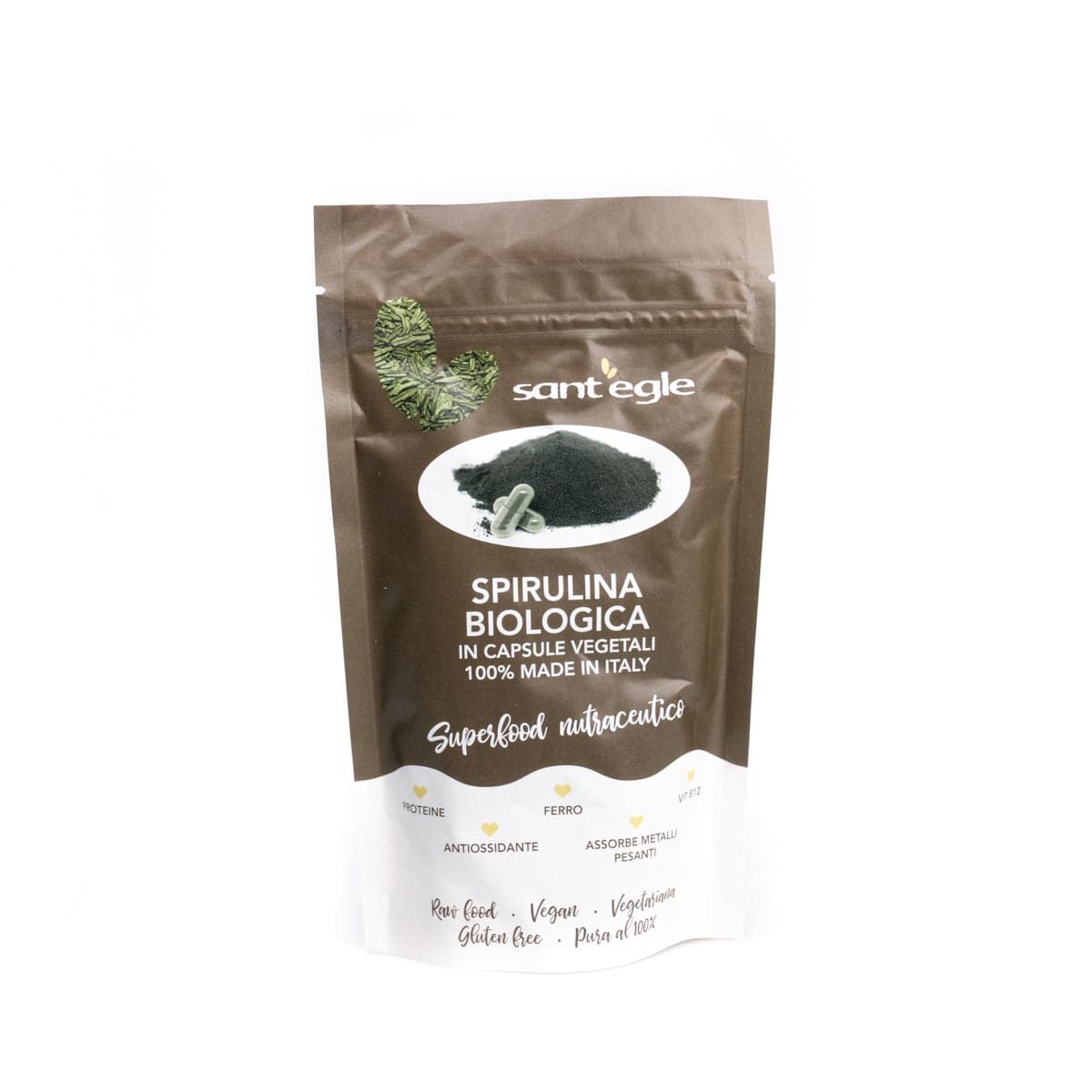 Spirulina biologica, 200 capsule da 500 mg - 47