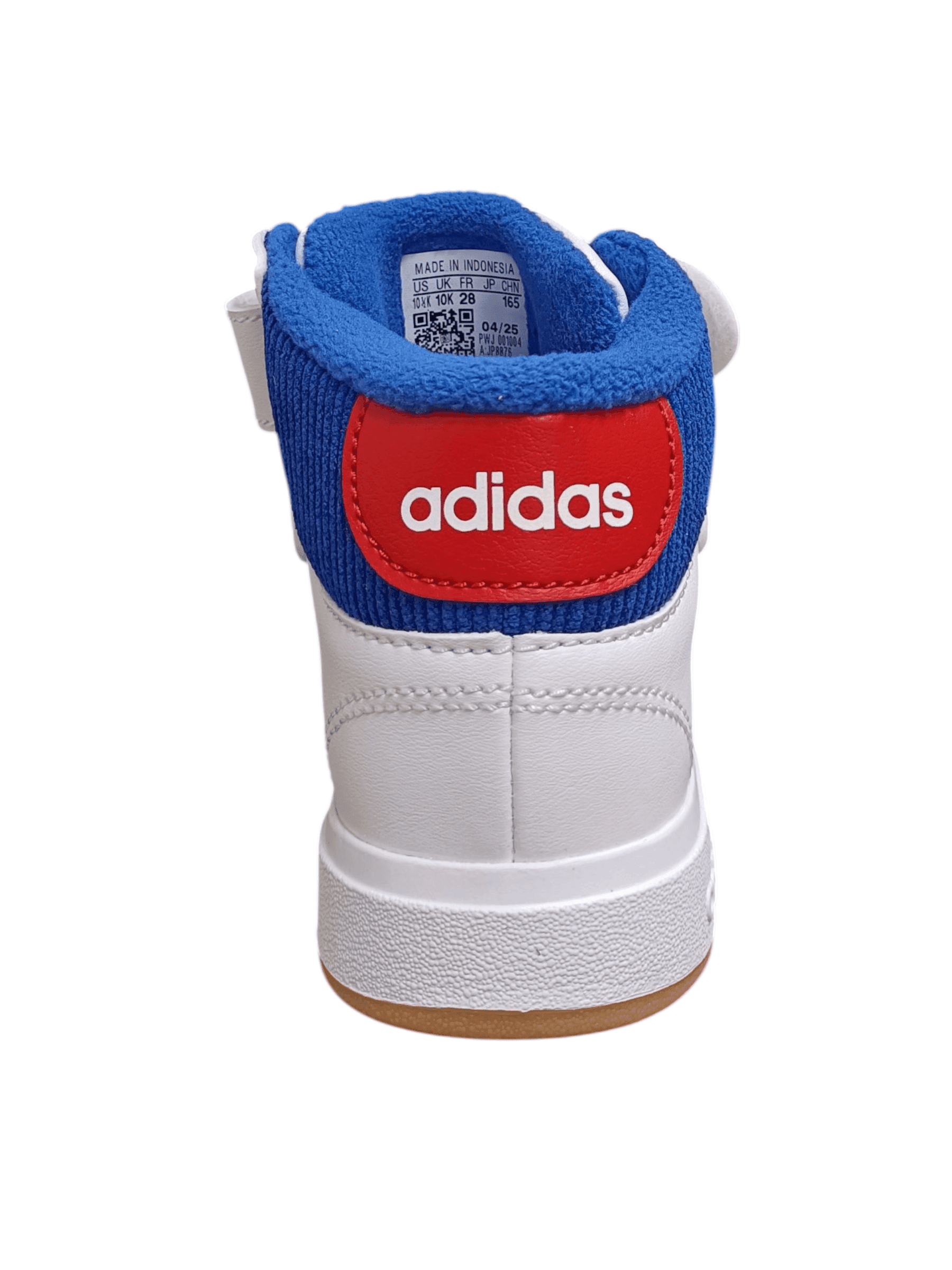 Scarpe snekears Bambini e ragazzi adidas GRAND COURT  bianco-rosso-blue laccio elastico e velcro in Ballerine Scarpetteria Gica - Trani, commercioVirtuoso.it