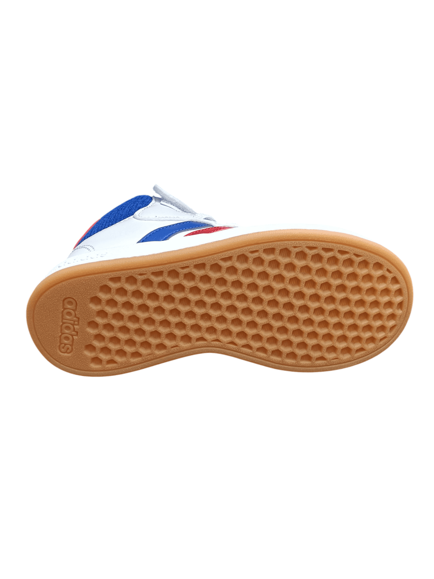 Scarpe snekears Bambini e ragazzi adidas GRAND COURT  bianco-rosso-blue laccio elastico e velcro in Ballerine Scarpetteria Gica - Trani, commercioVirtuoso.it