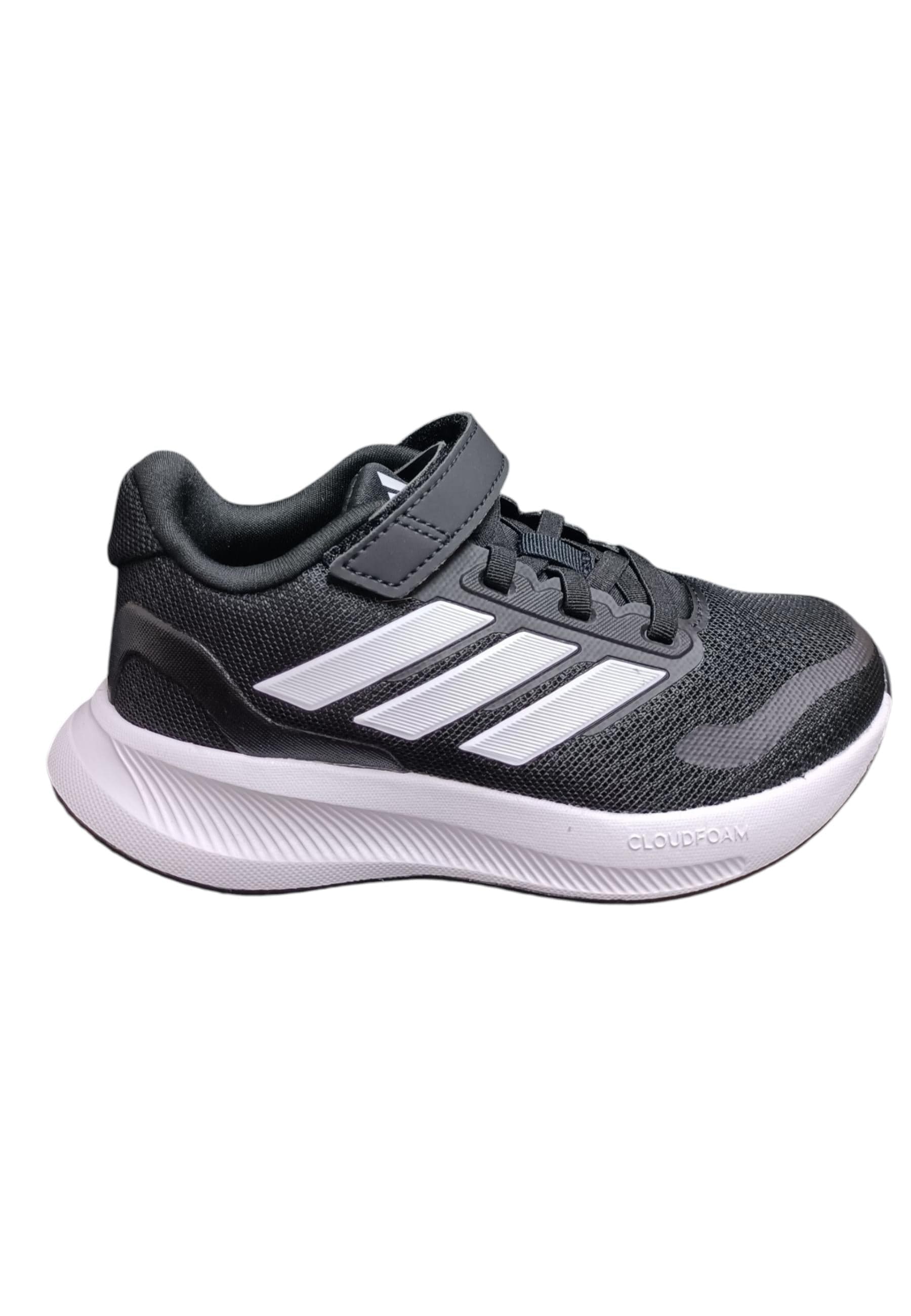 Scarpe sneakers Bambini e ragazzi adidas RUNFALCON  nero-bianco laccio elastico e velcro in Ballerine Scarpetteria Gica - Trani, commercioVirtuoso.it