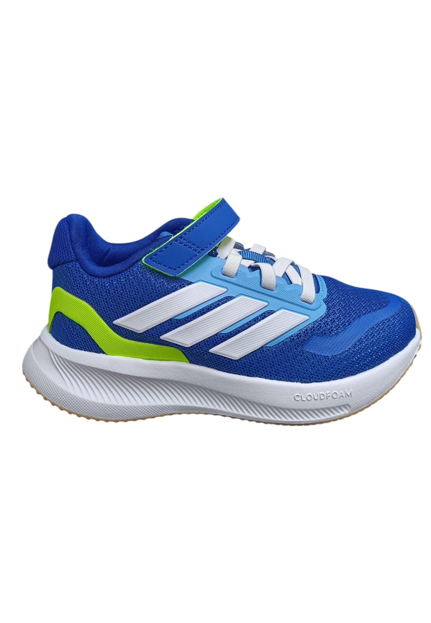 Scarpe sneakers Bambini e ragazzi adidas RUNFALCON  azzurro-giallo-bianco laccio - 6