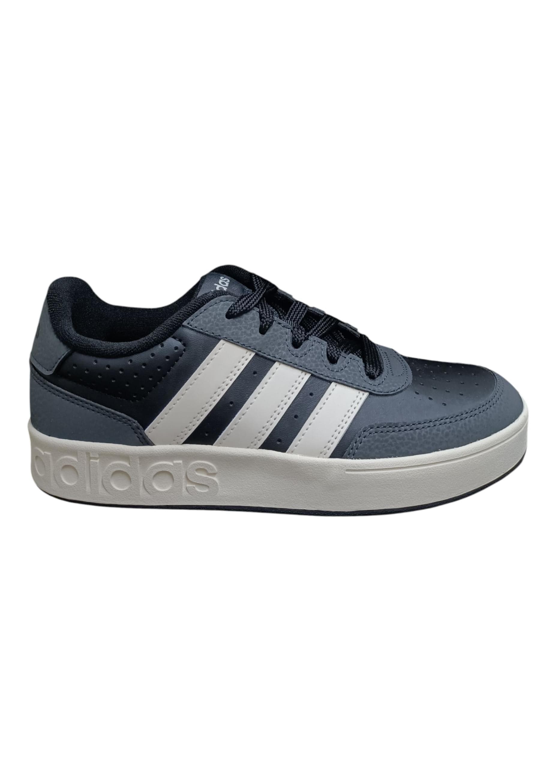 Scarpe sneakers Bambini e ragazzi adidas rapid court  nero-bianco velcro - 6
