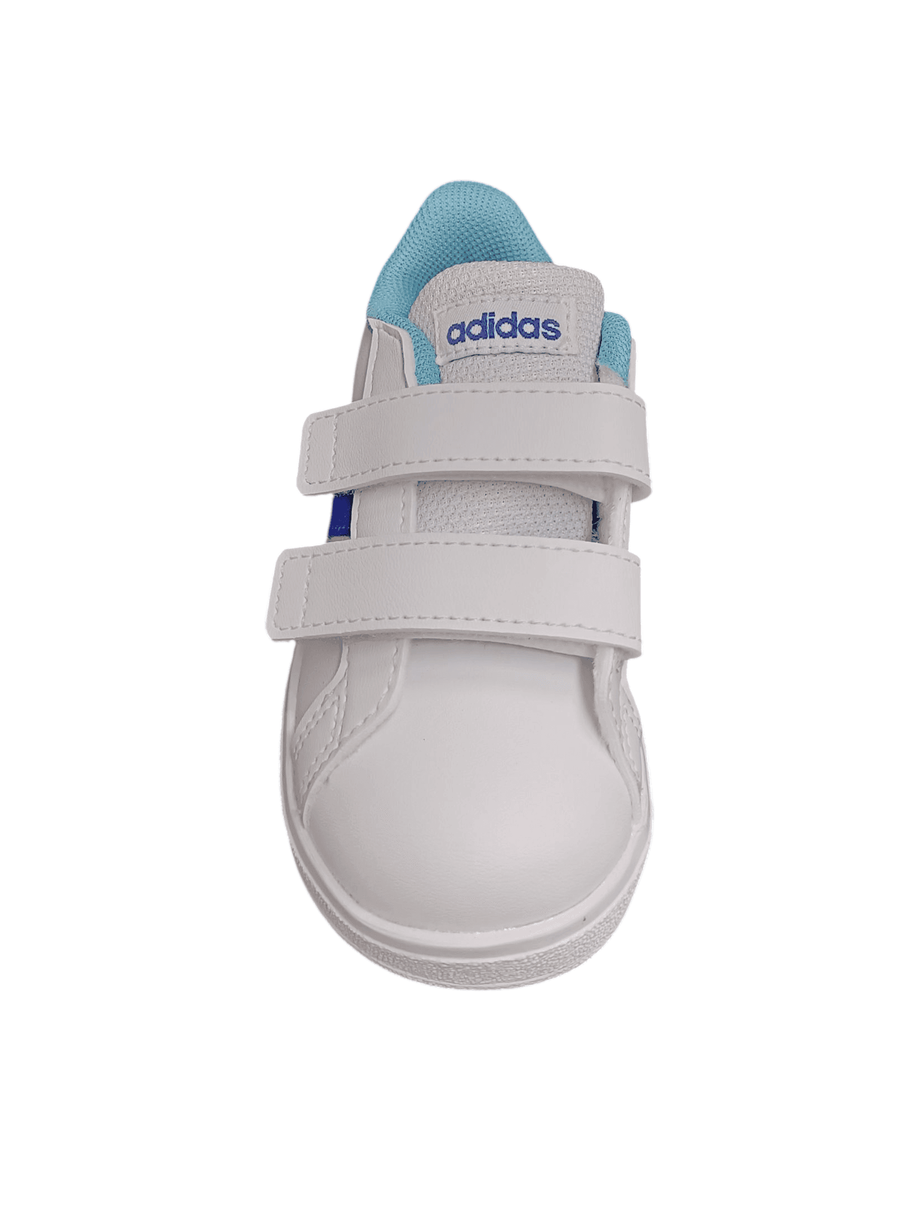 sarpe sneakers Bambini e ragazzi adidas GRAD COURT  bianco-blue velcro in Sneaker casual Scarpetteria Gica - Trani, commercioVirtuoso.it