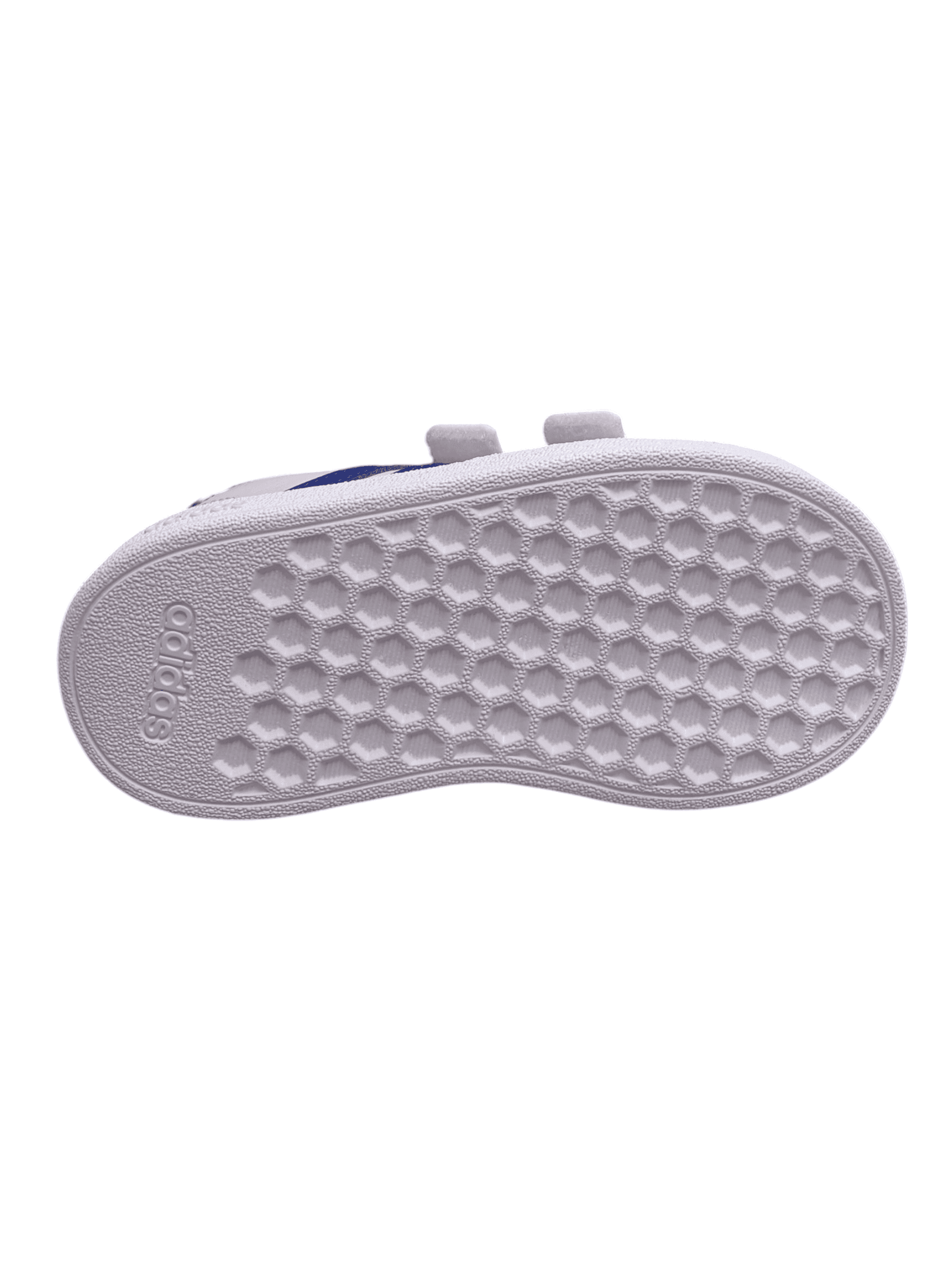 sarpe sneakers Bambini e ragazzi adidas GRAD COURT  bianco-blue velcro - 5