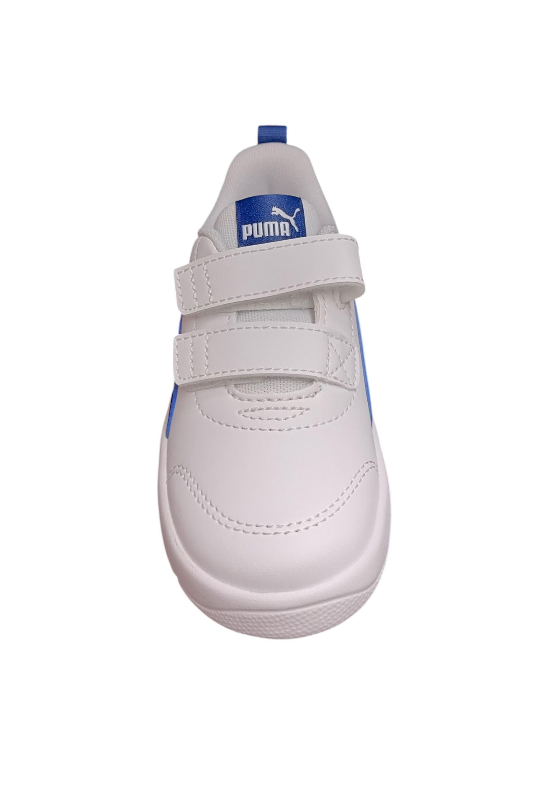 Scarpe sneakers Bambini e ragazzi PUMA COURTFLEX  bianco-blue laccio elastico e velcro in Ballerine Scarpetteria Gica - Trani, commercioVirtuoso.it