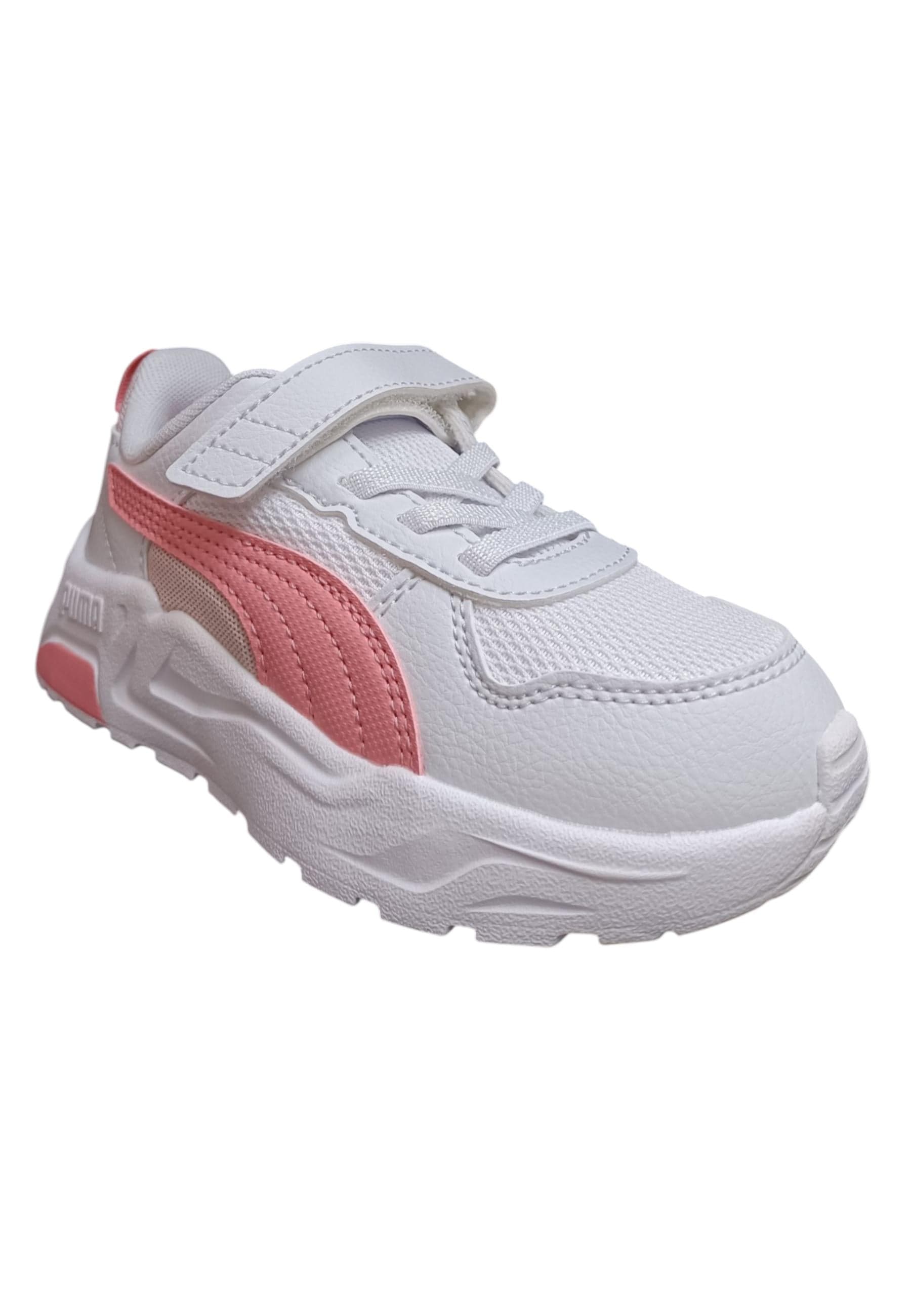 sarpe sneakers Bambine e ragazze PUMA TRINITY  bianco-rosa laccio elastico e velcro in Sneaker casual Scarpetteria Gica - Trani, commercioVirtuoso.it