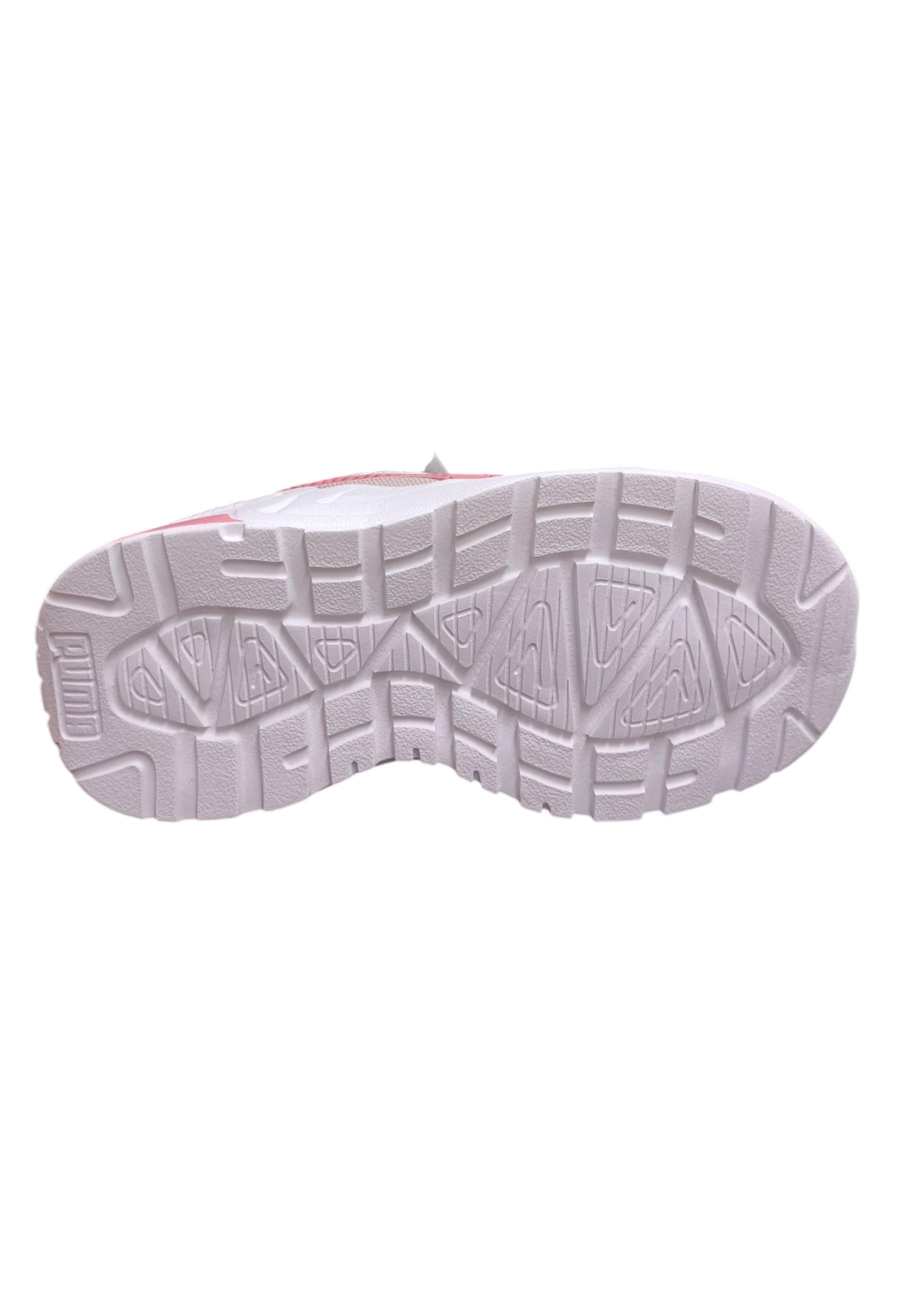 sarpe sneakers Bambine e ragazze PUMA TRINITY  bianco-rosa laccio elastico e velcro - 5