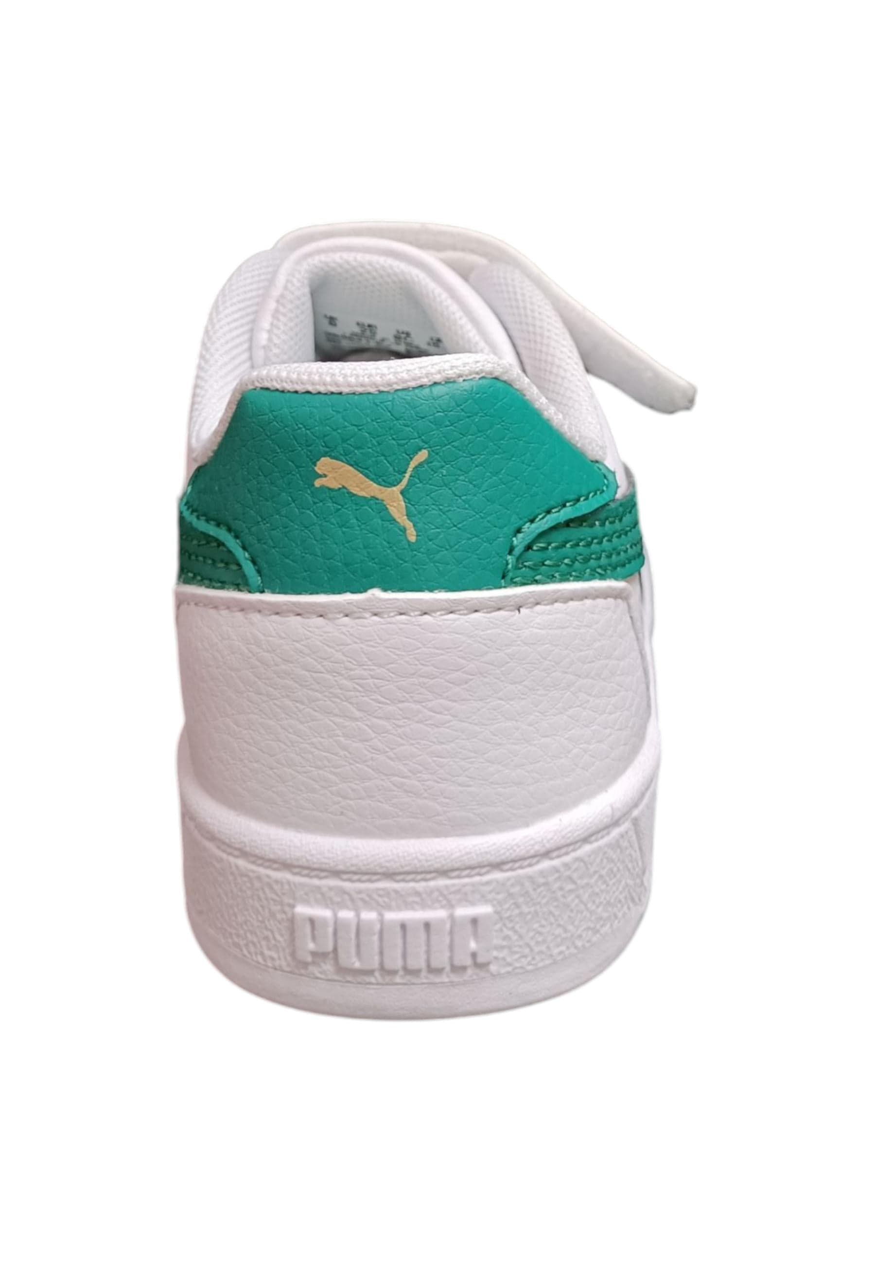 sarpe sneakers Bambini e ragazzi PUMA CAVEN  bianco-verdone laccio elastico e velcro in Sneaker casual Scarpetteria Gica - Trani, commercioVirtuoso.it